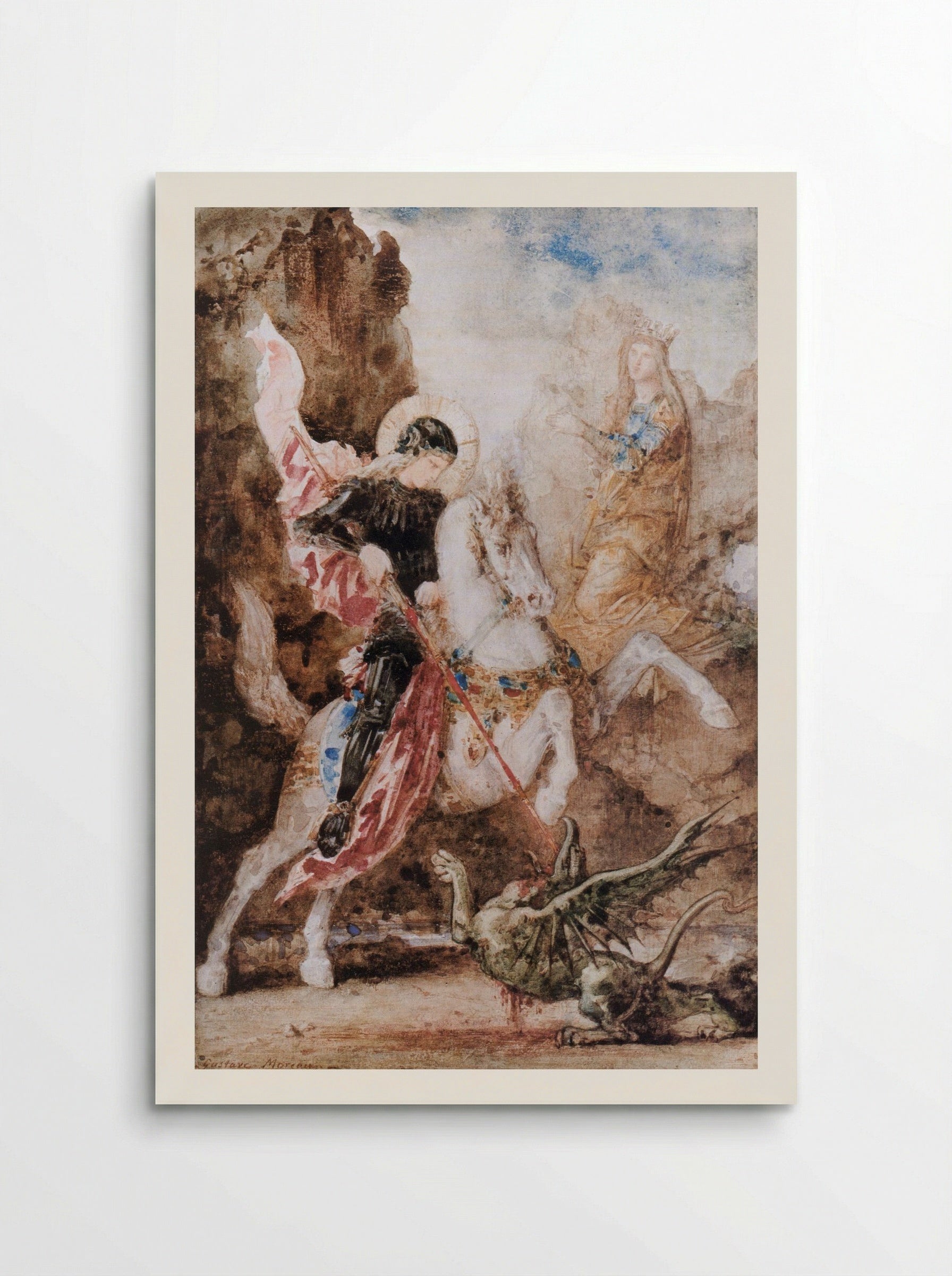 Saint George - Gustave Moreau - Poster
