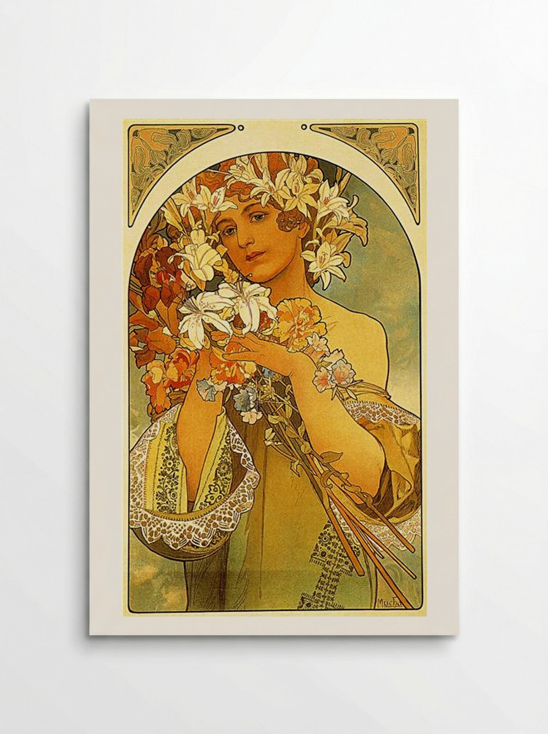 Flower - Alphonse Mucha - Poster