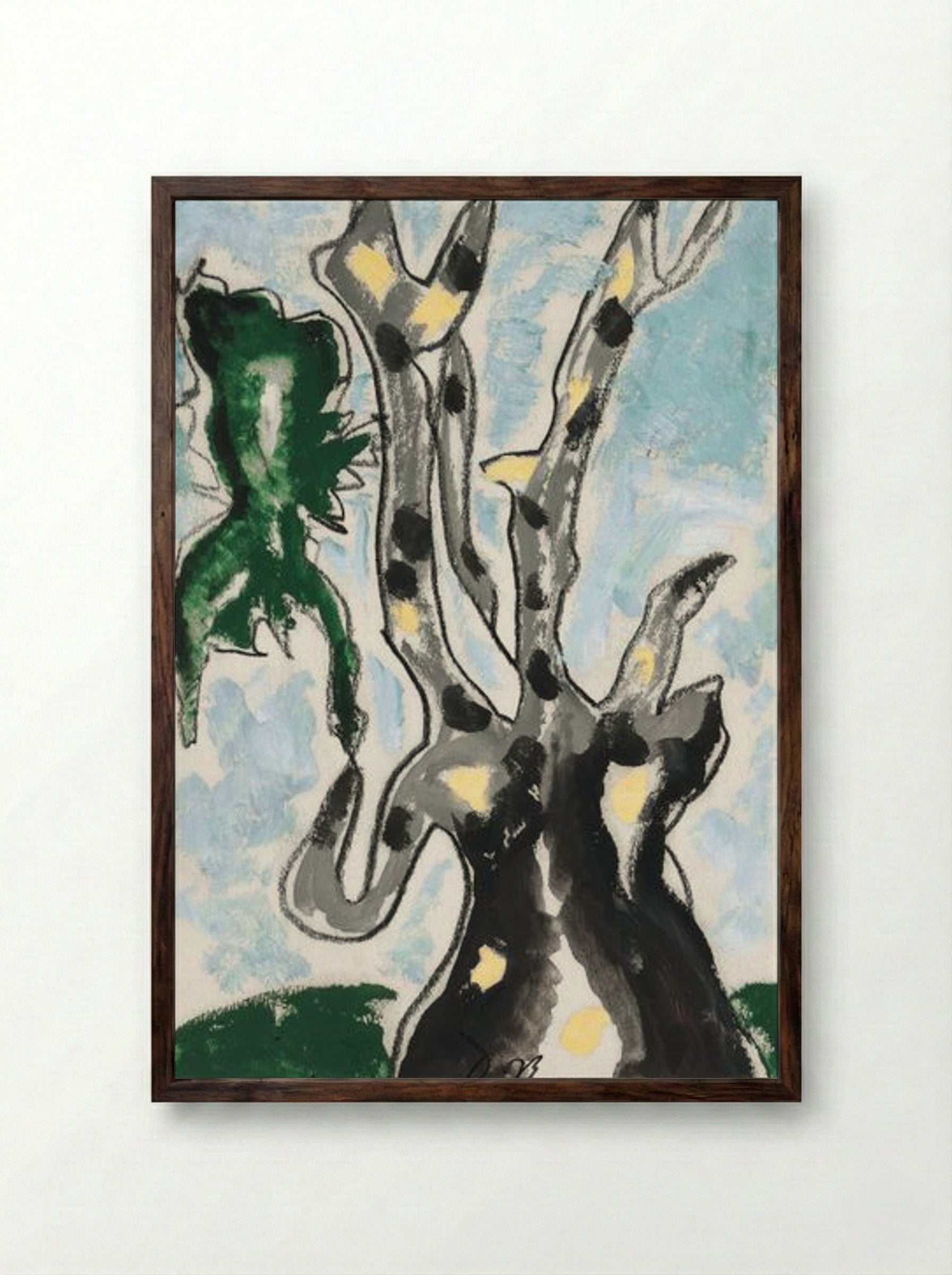 Sycamore - Arthur Dove - Framed Print Dark Wood