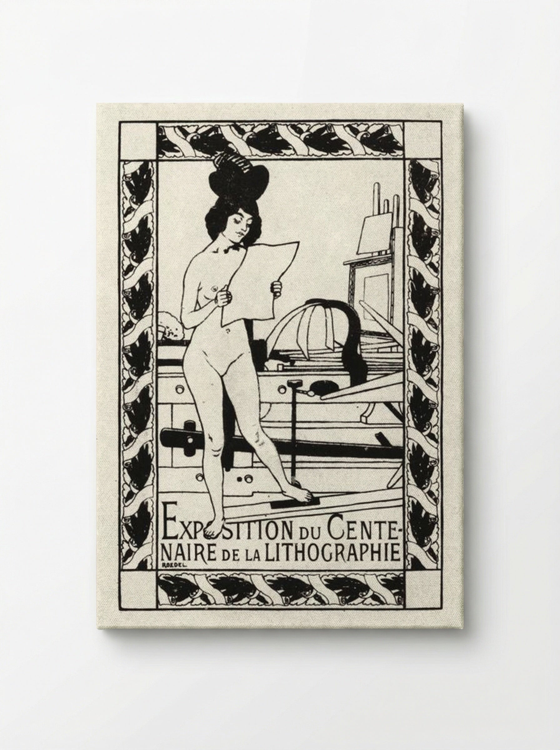Exposition du Centenaire de la Lithographie - Auguste Roedel - Canvas