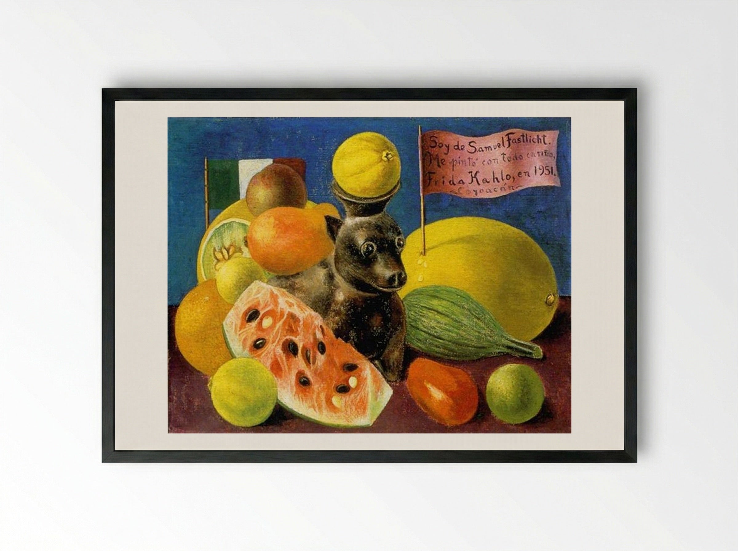 Still Life - Frida Kahlo - Framed Print Black