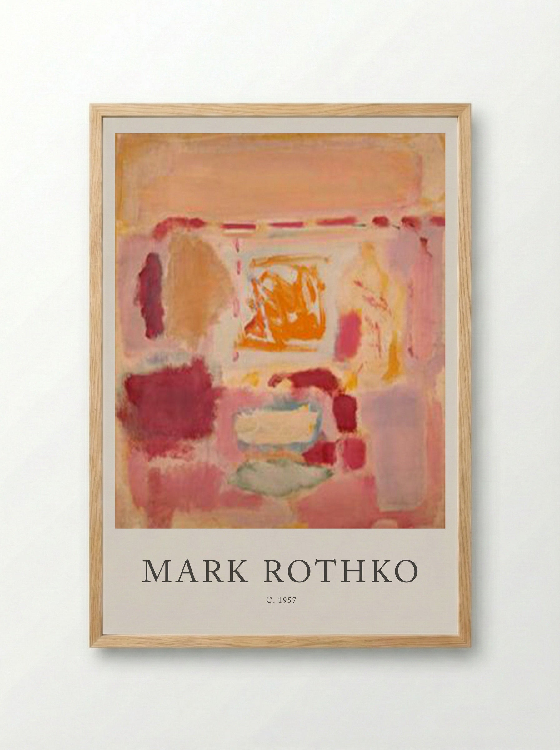 Untitled (Colour Field Painting) - Mark Rothko - Framed Print Wood