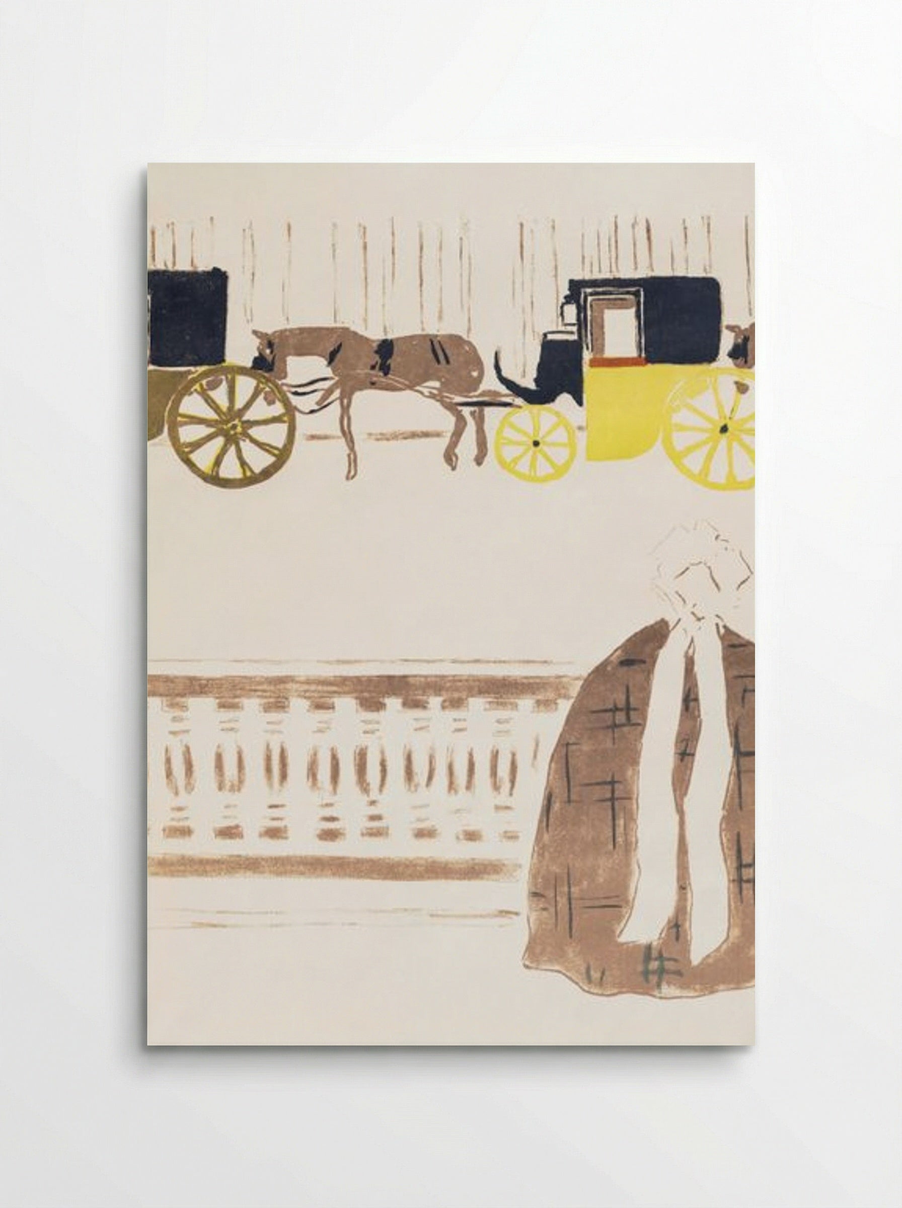 Nursemaids' Promenade, Frieze of Carriages - Pierre Bonnard - Poster