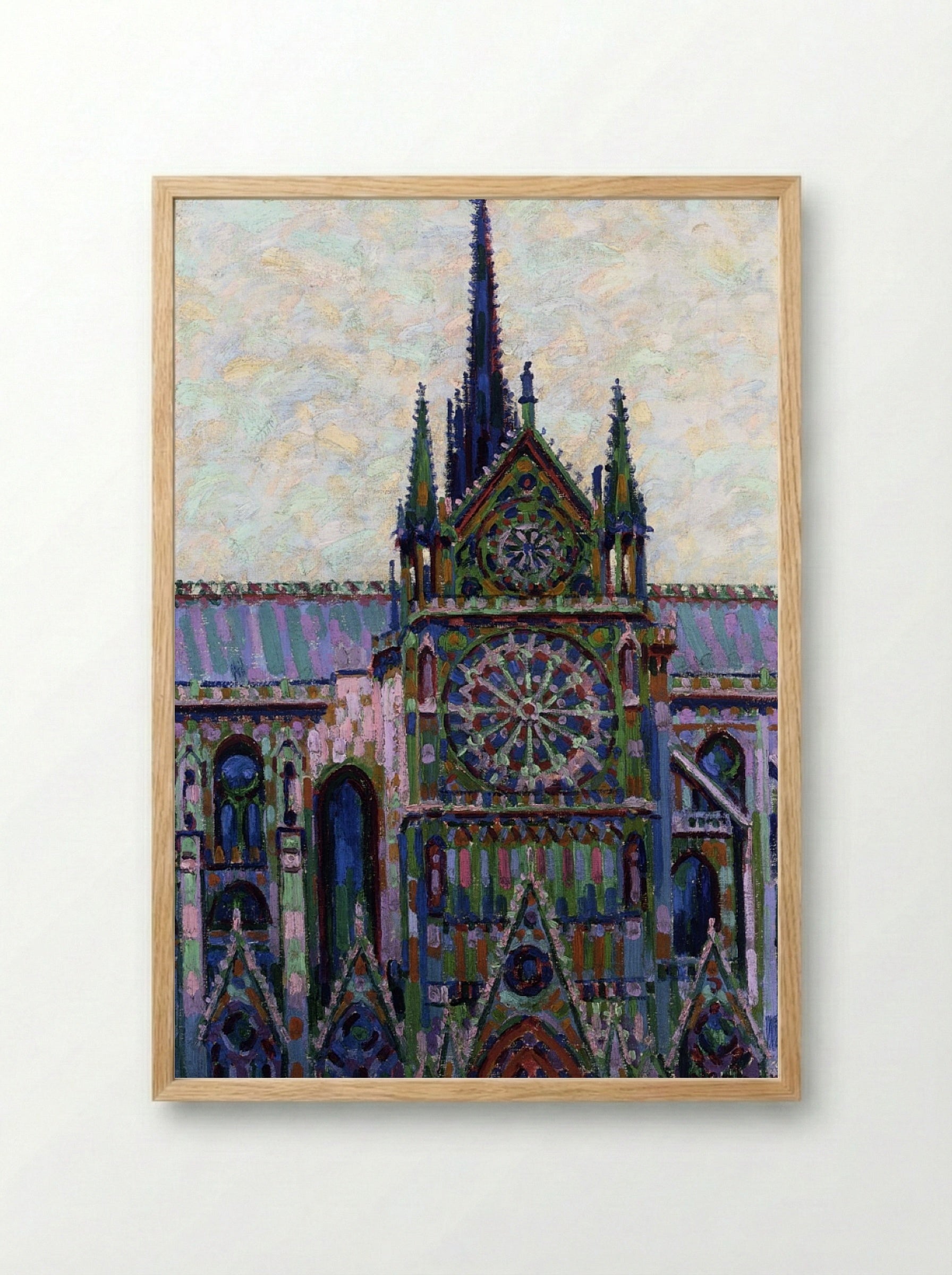 Notre Dame de Paris - Auguste Herbin - Framed Print Wood