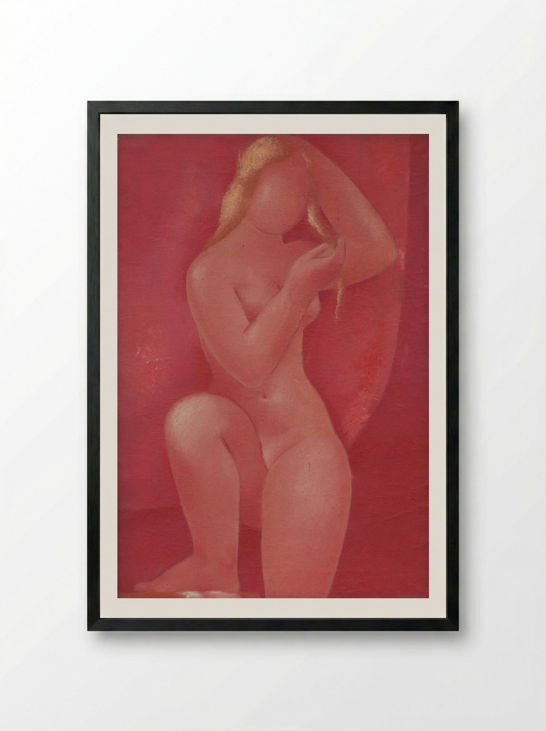 After a Bath - Mikuláš Galanda - Framed Print Black