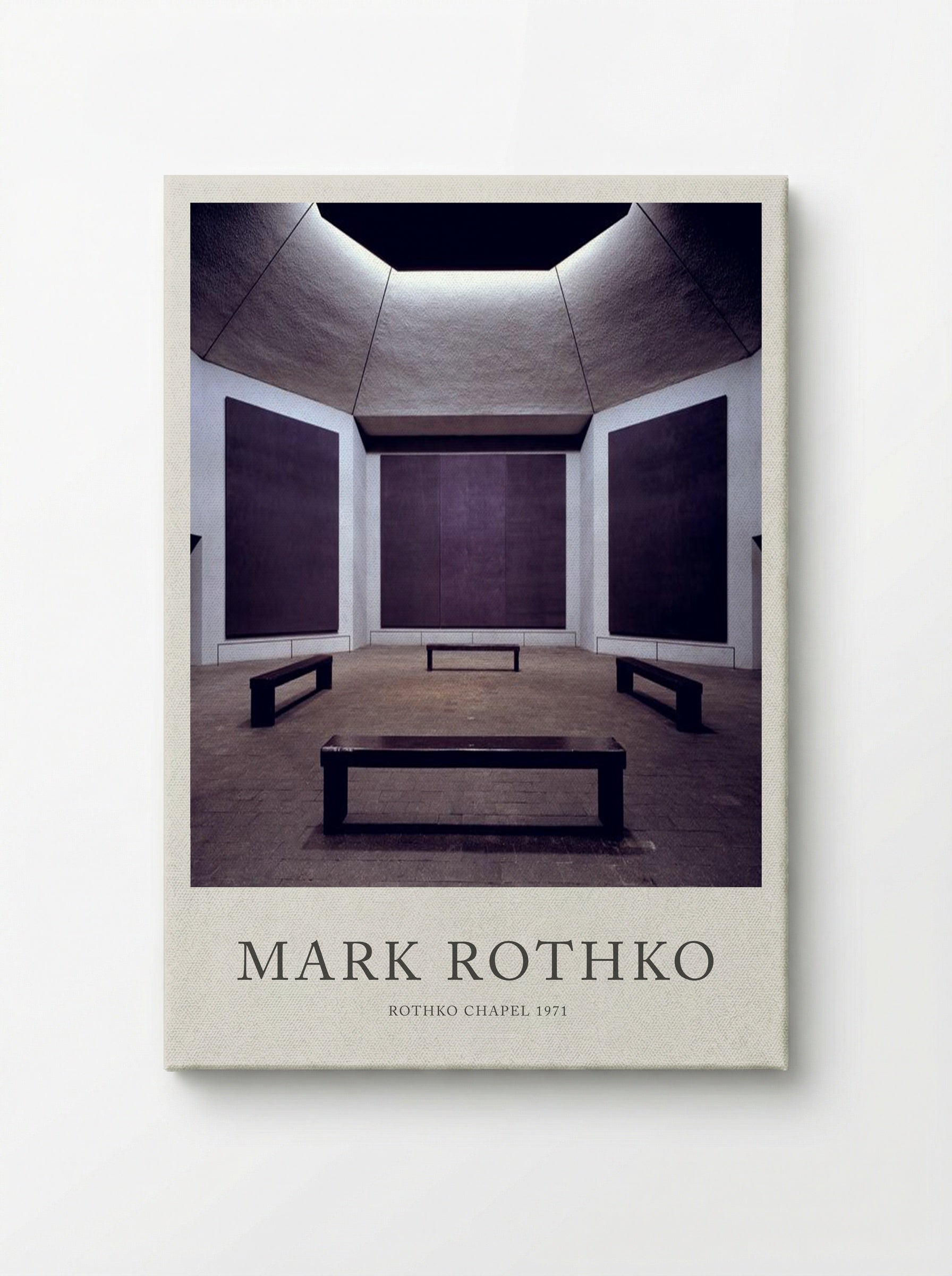 Rothko Chapel Interior - Mark Rothko - Canvas