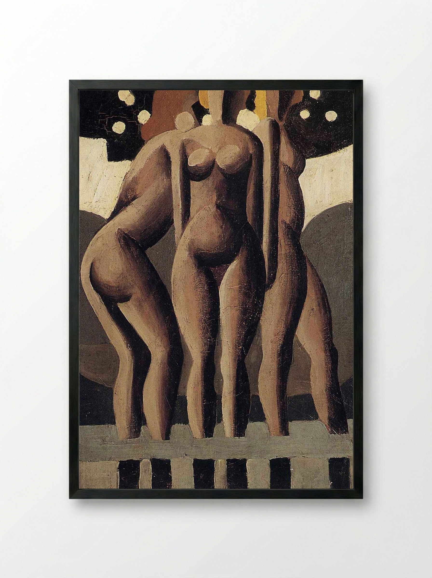 Bathers - René Magritte - Framed Print Black