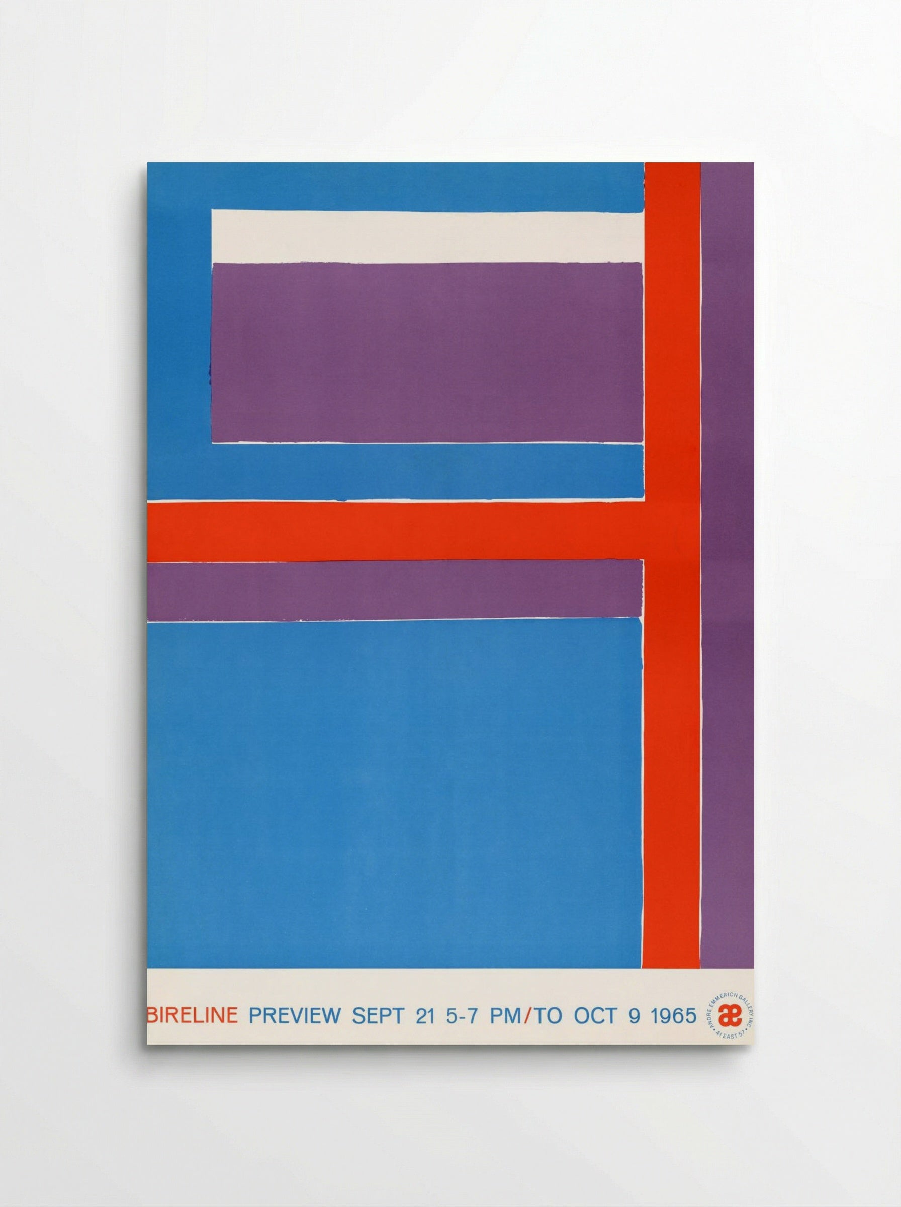Bireline Preview, Sept. 21, 5-7 p.m. to Oct. 9, 1965 (Exhibition Poster) - George Bireline - Poster