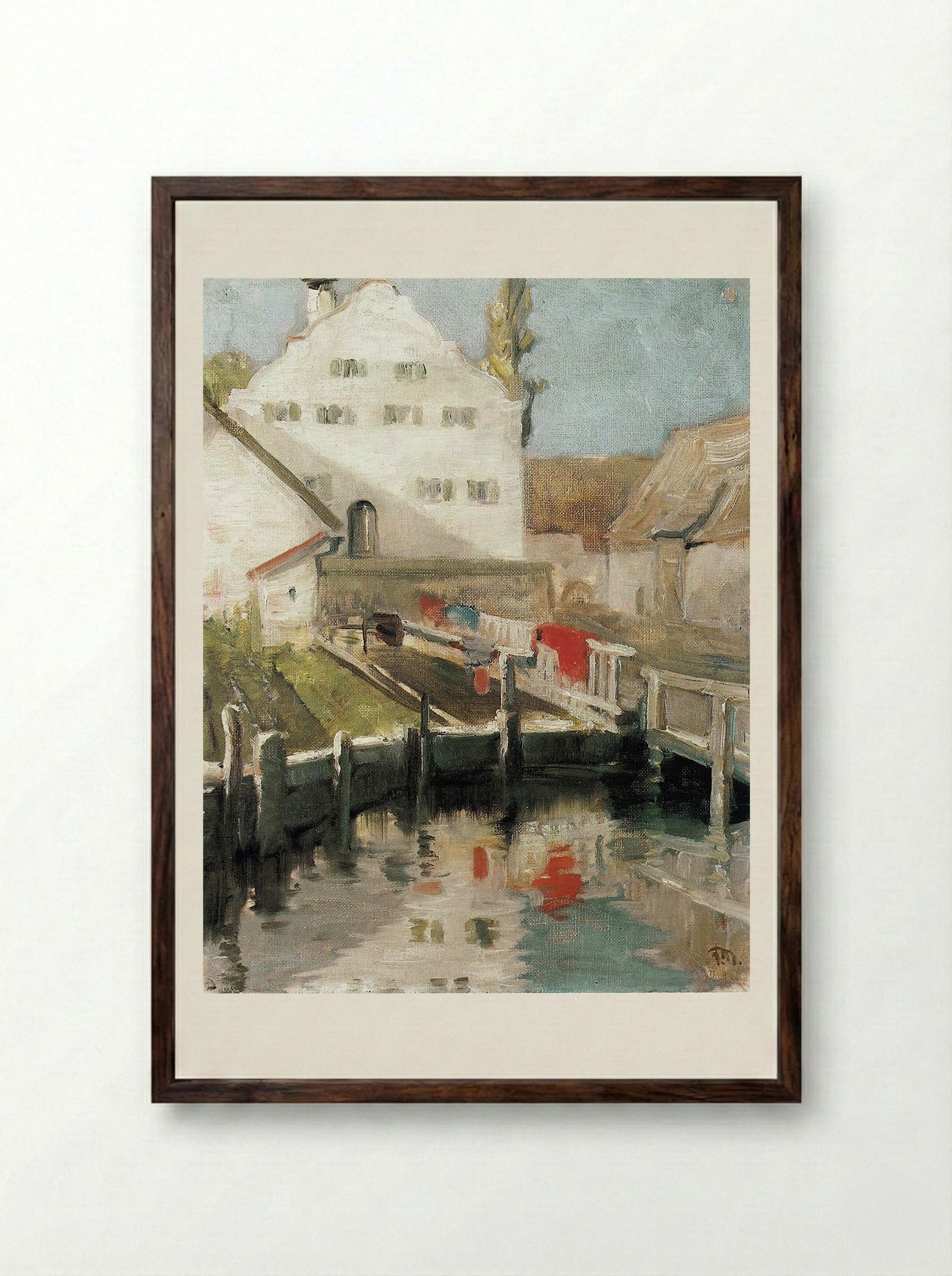 Indersdorf - Carl Moll - Framed Print Dark Wood