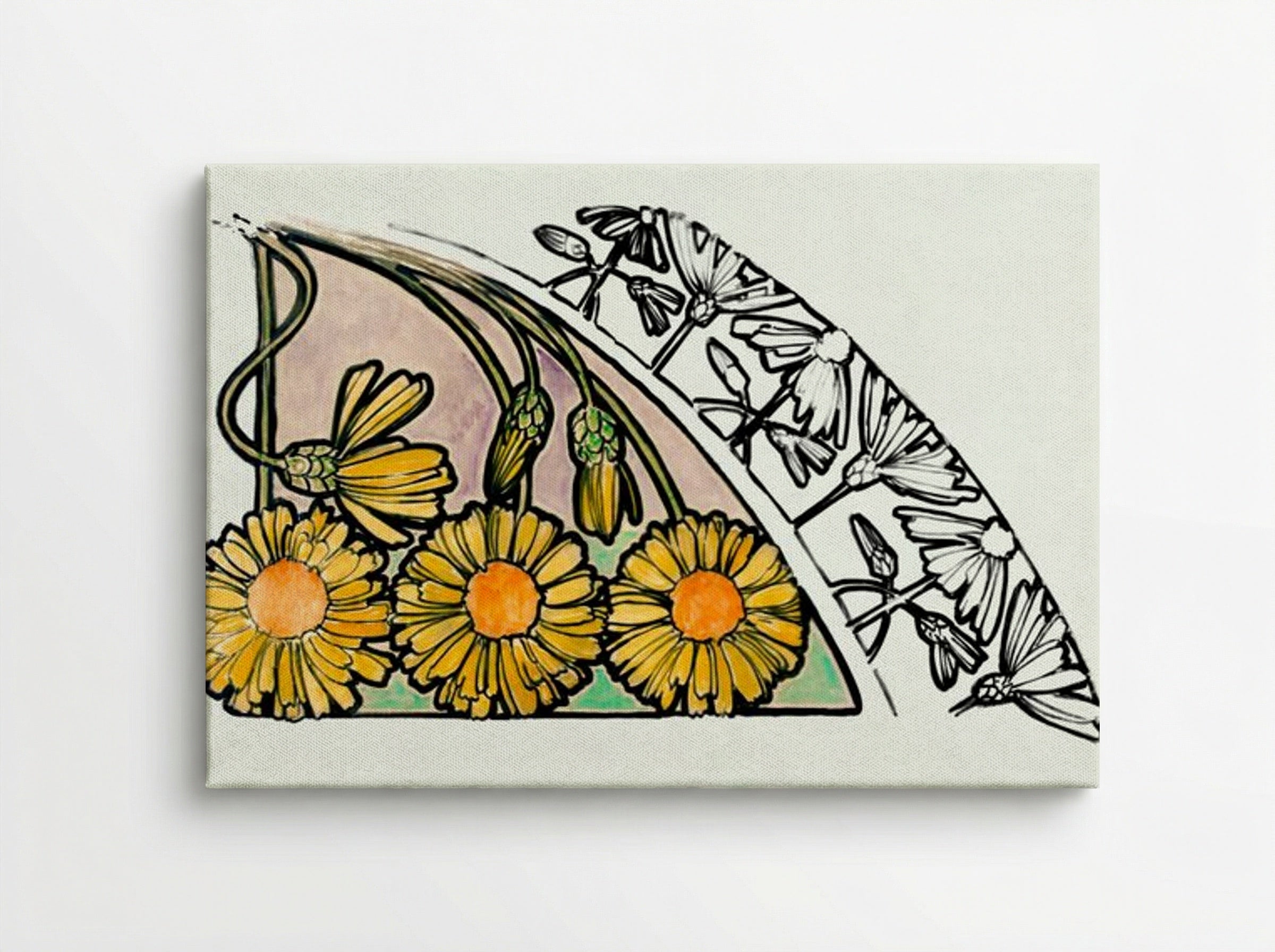 Floral Motif for Fouquet Boutique - Alphonse Mucha - Canvas