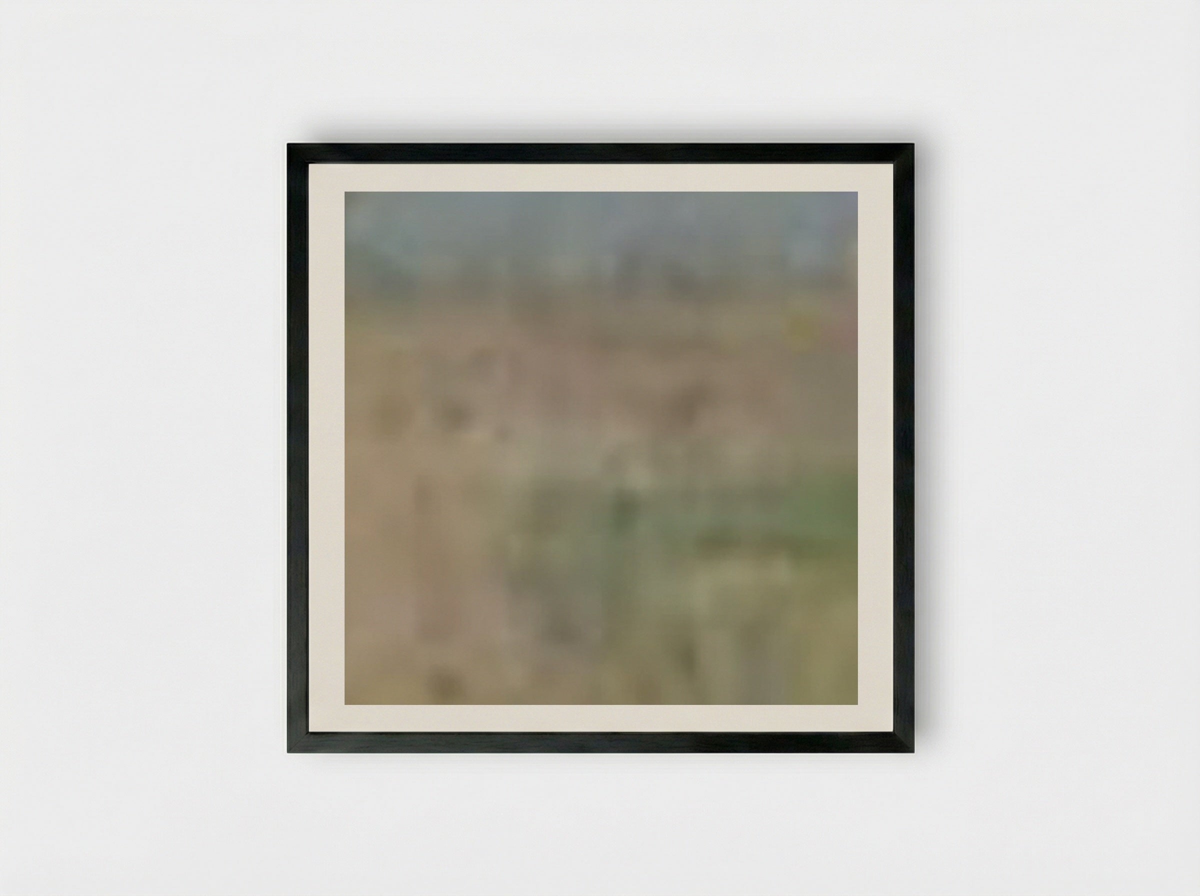 Landscape with Shepherd, near Villa Madama, Rome - Roger Fry - Framed Print Black