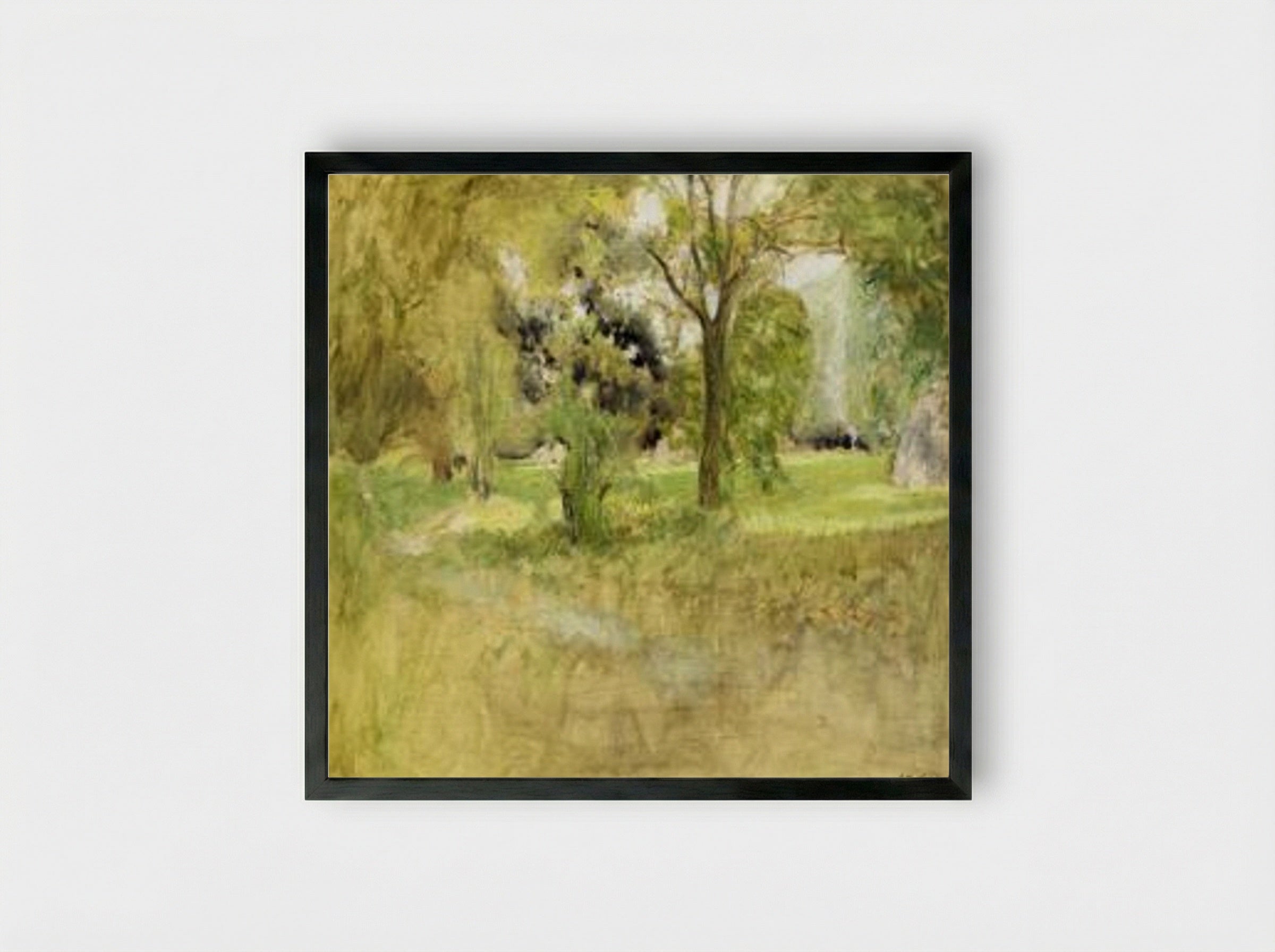 Trees in a Field - Édouard Vuillard - Framed Print Black