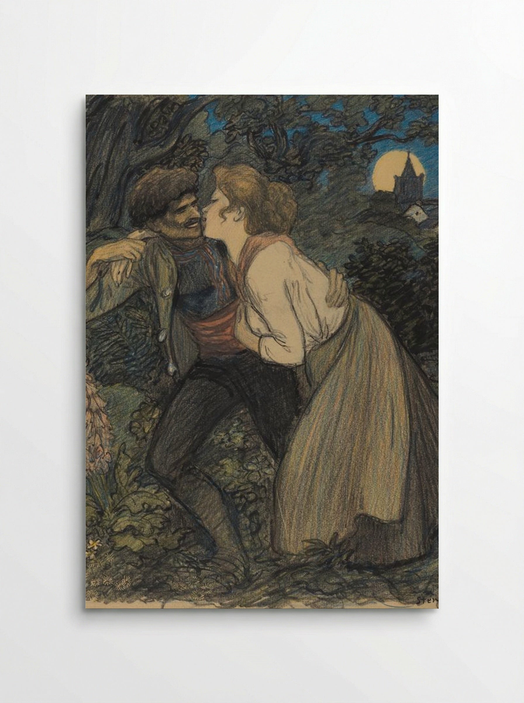 La chienne au loup - Théophile Alexandre Steinlen - Poster