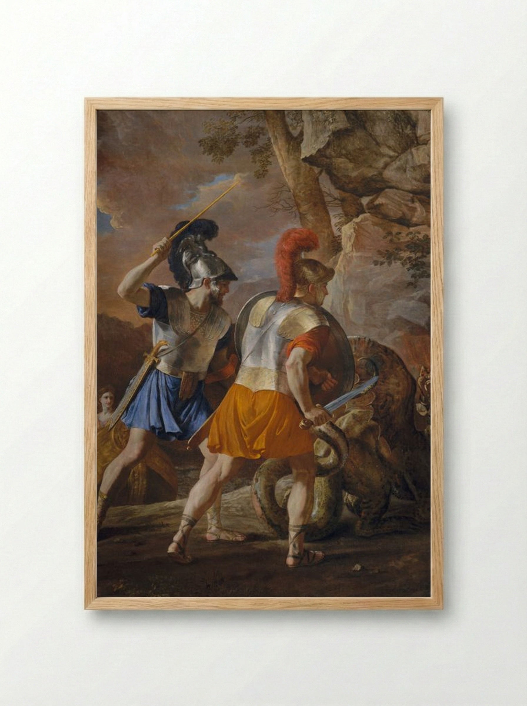 The Companions of Rinaldo - Jean-Honoré Fragonard - Framed Print Wood