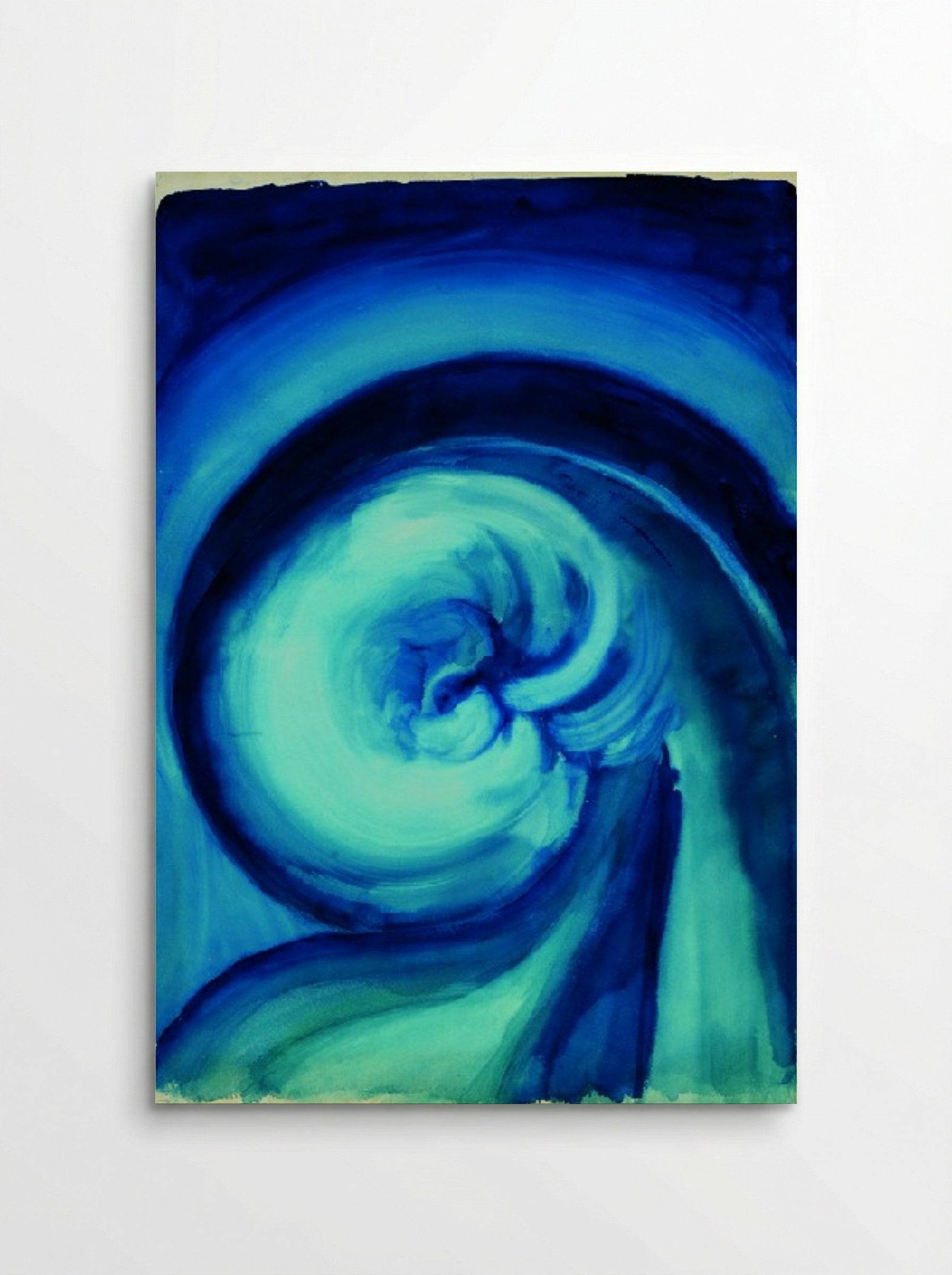 Blue Swirl - Fine Art Print - Poster