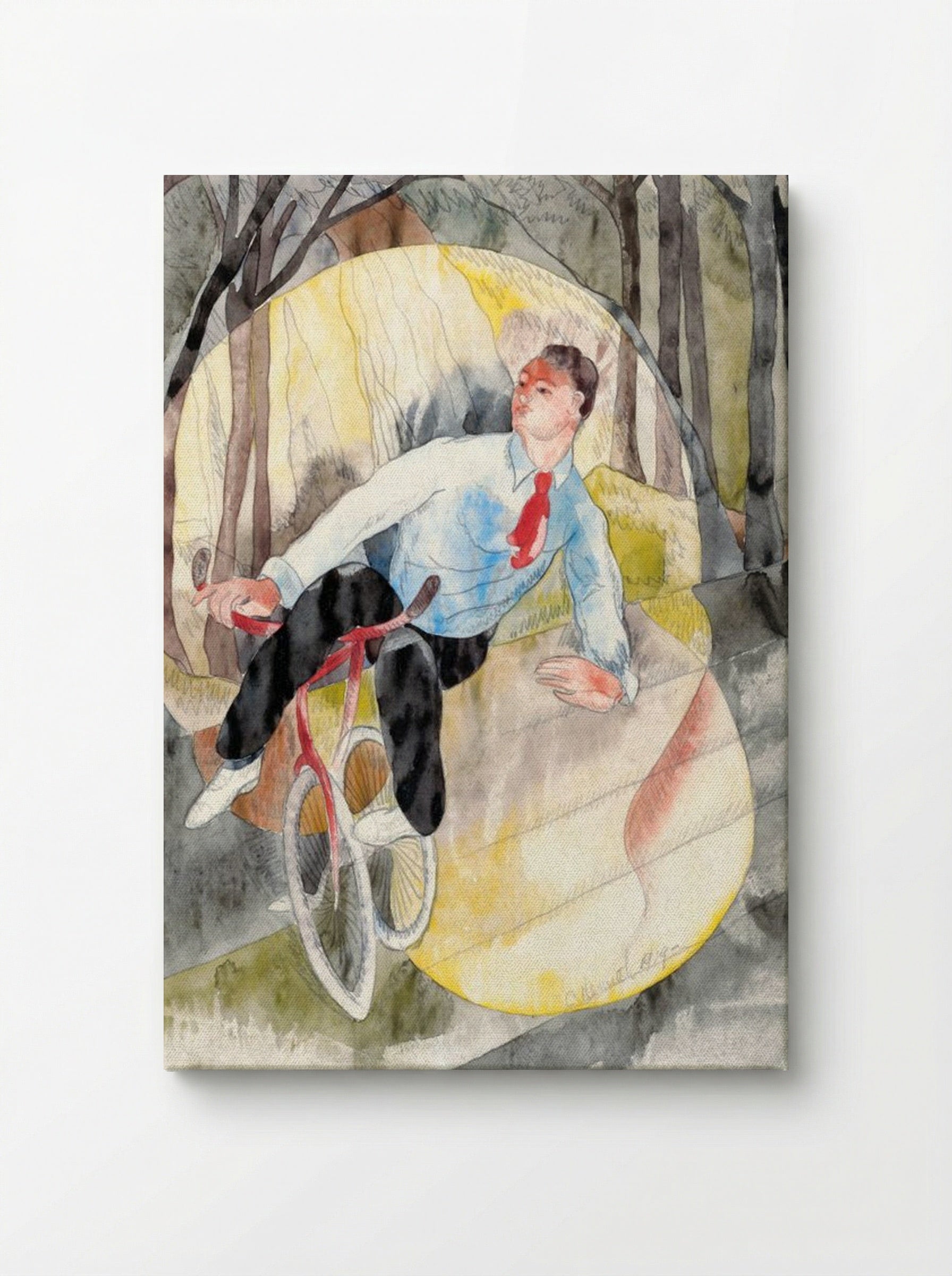 In Vaudeville: The Bicycle Rider - Charles Demuth - Canvas