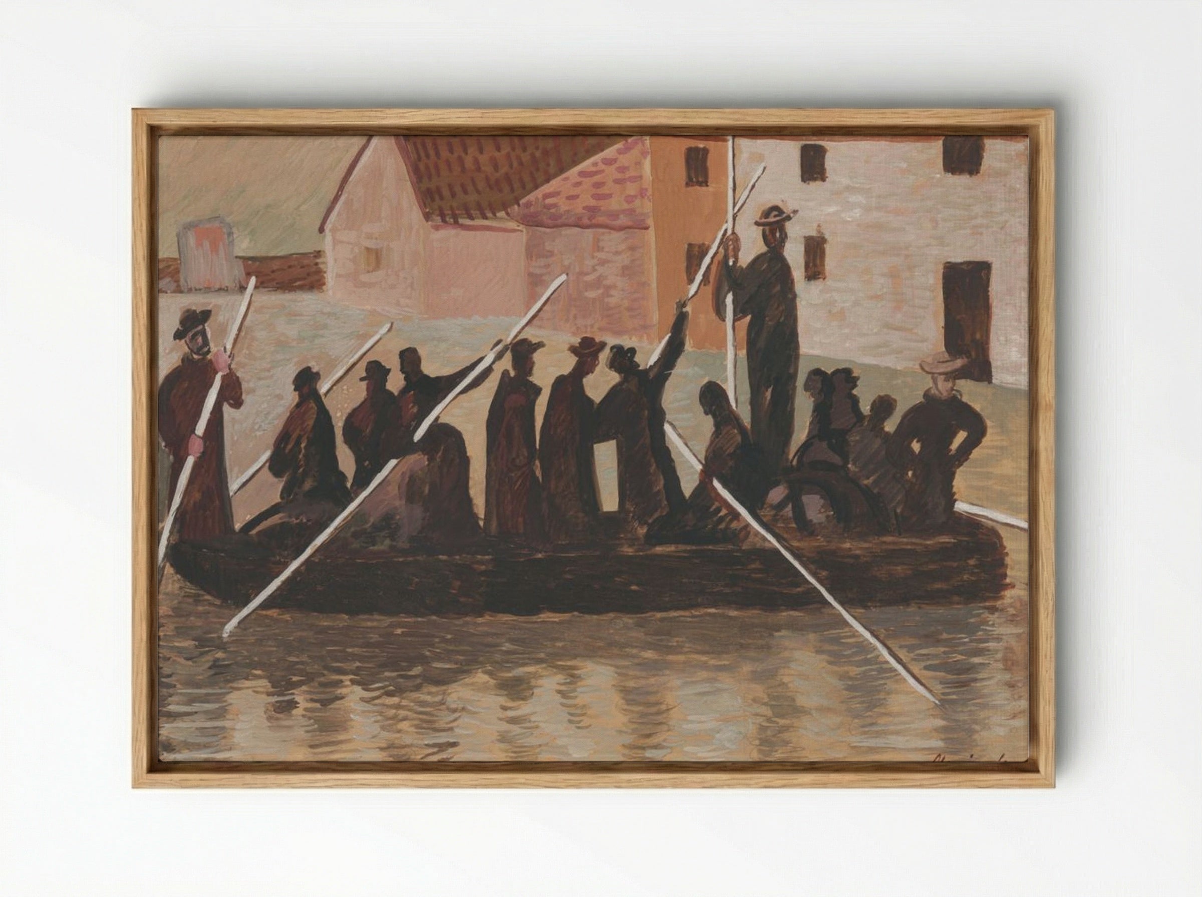The Flood - Cyprián Majerník - Framed Canvas Wood