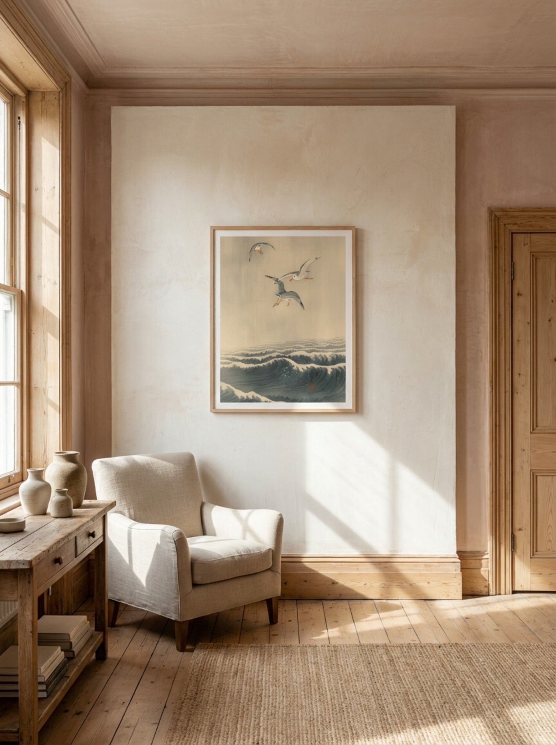 Seagulls Over The Waves - Ohara Koson