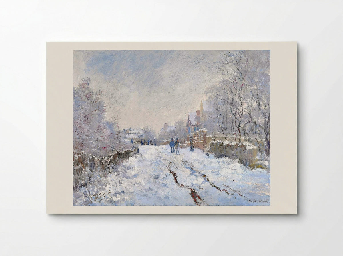 Snow Scene at Argenteuil - Claude Monet - Poster