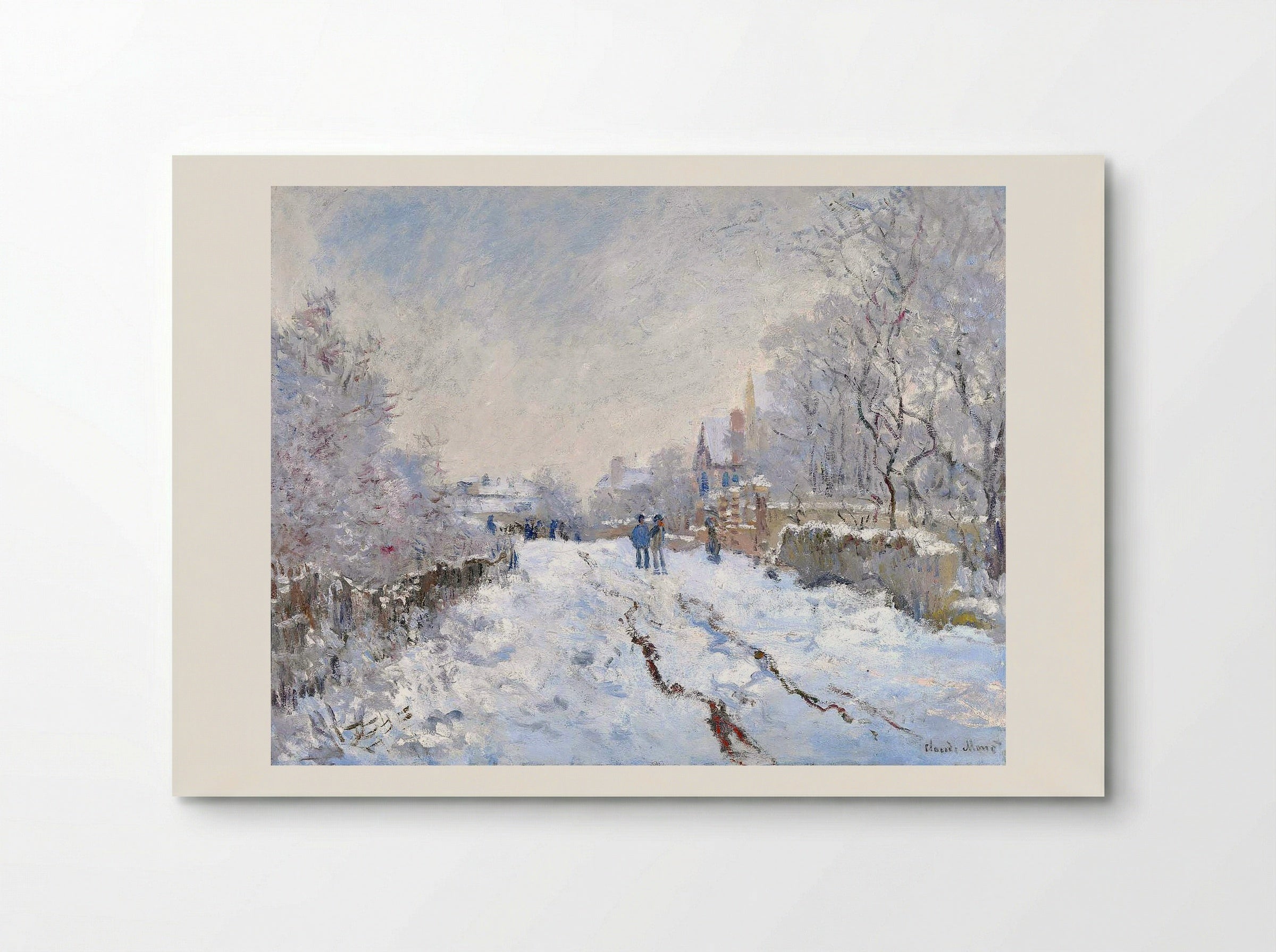 Snow Scene at Argenteuil - Claude Monet - Poster