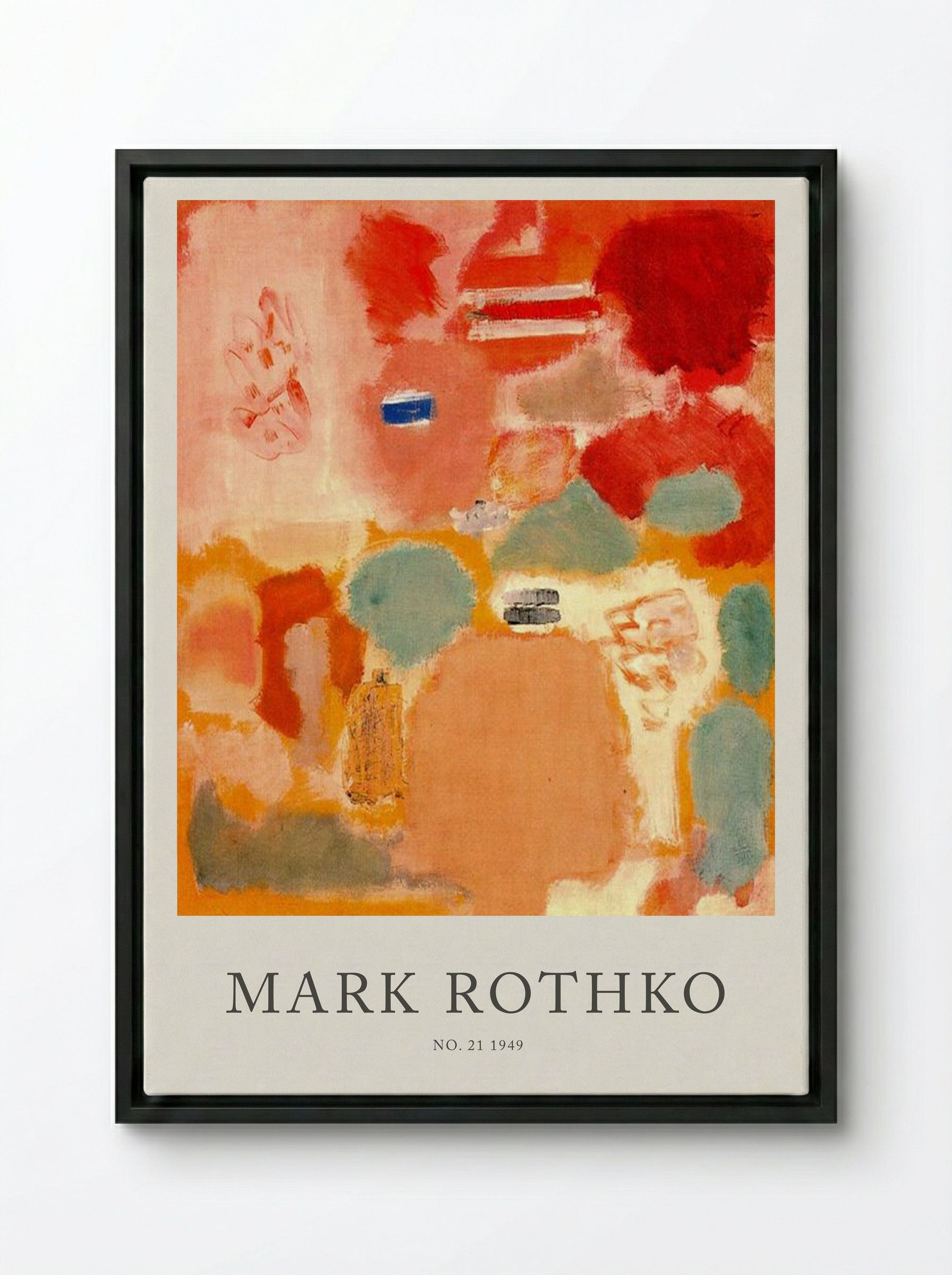 No. 21 - Mark Rothko - Framed Canvas Black