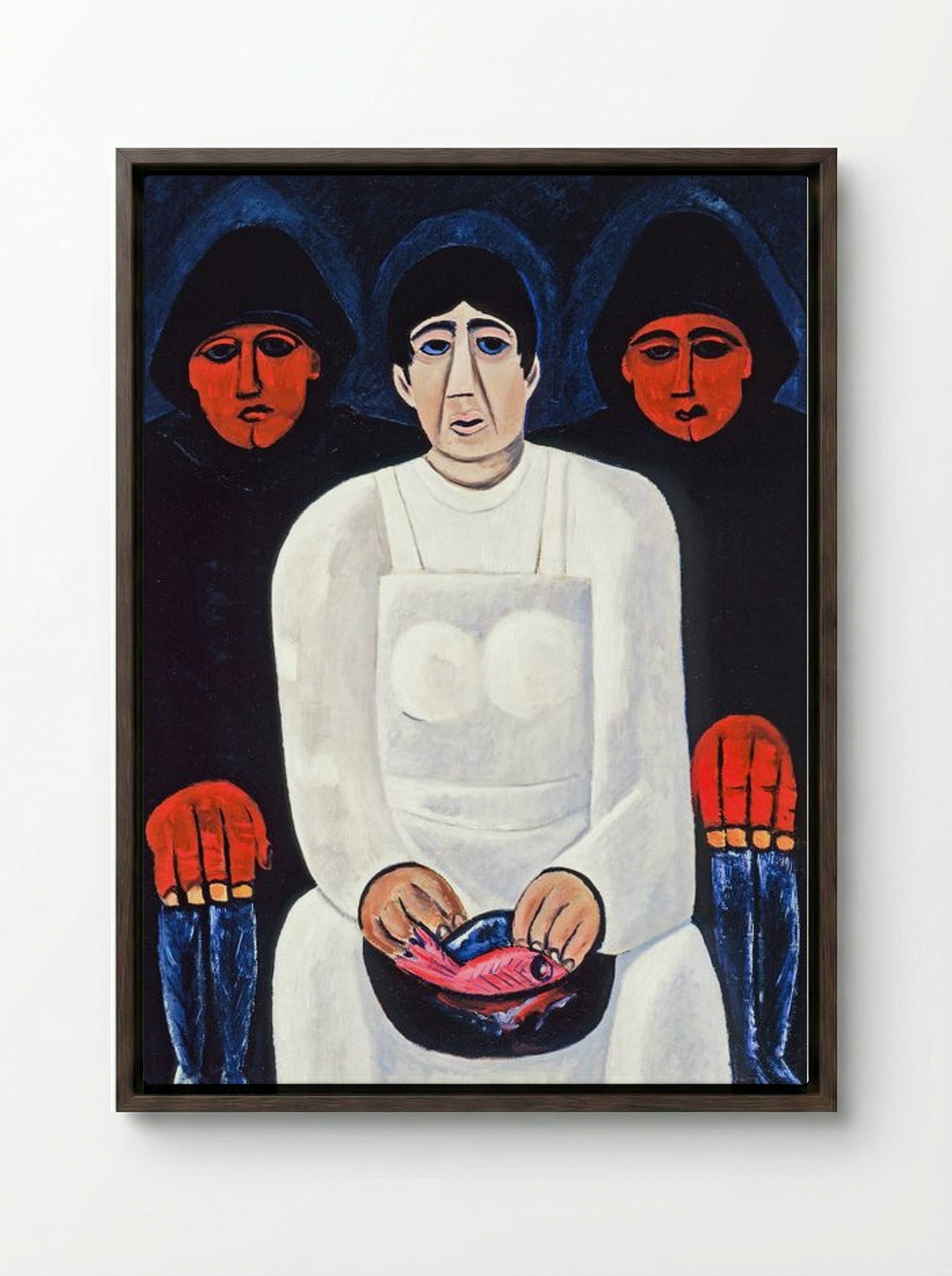The Lost Felice - Marsden Hartley - Framed Canvas Dark Wood