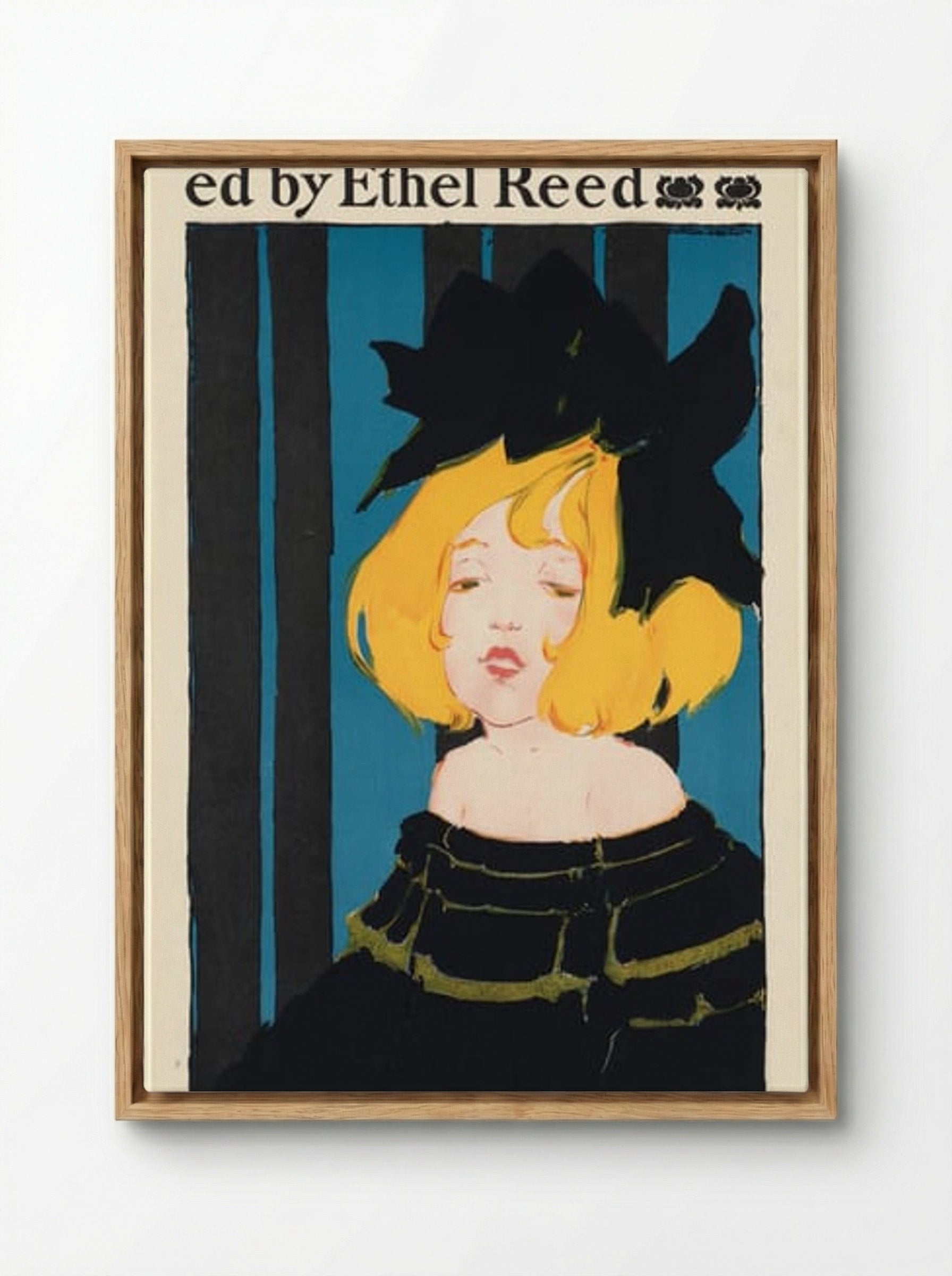 In Childhood's Country (Poster) - Ethel Reed - Framed Canvas Wood