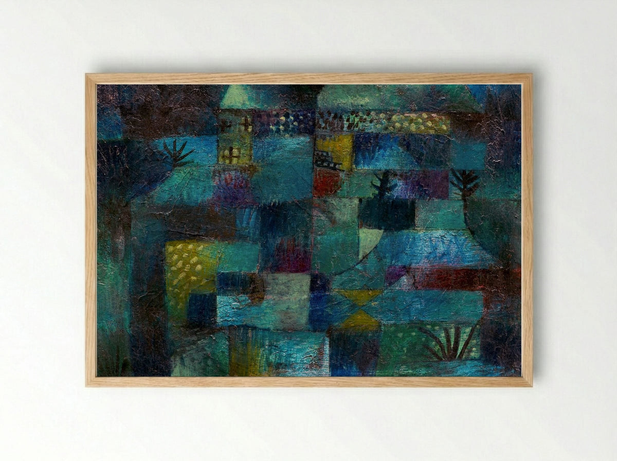 Terraced Garden - Paul Klee - Framed Print Wood