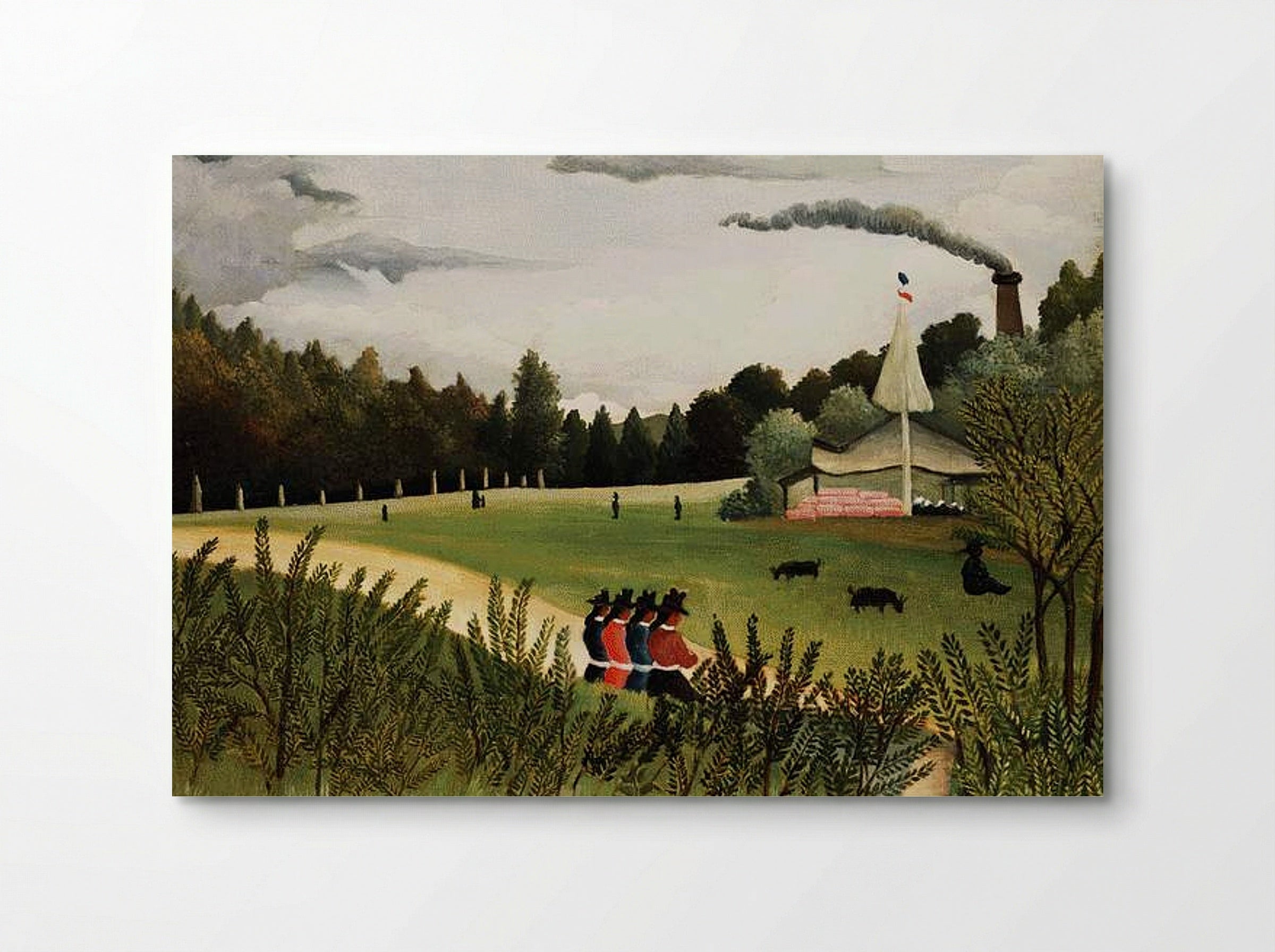 Park with Figures - Henri Rousseau - Poster