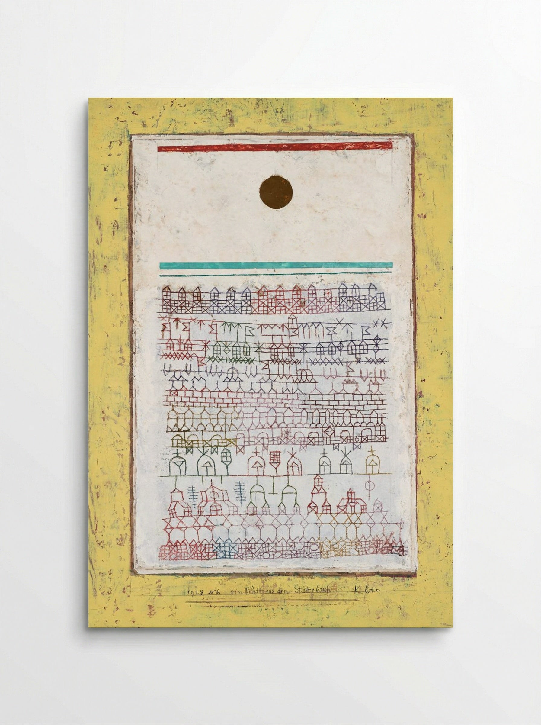 A Sheet from the City Book - Paul Klee - Poster