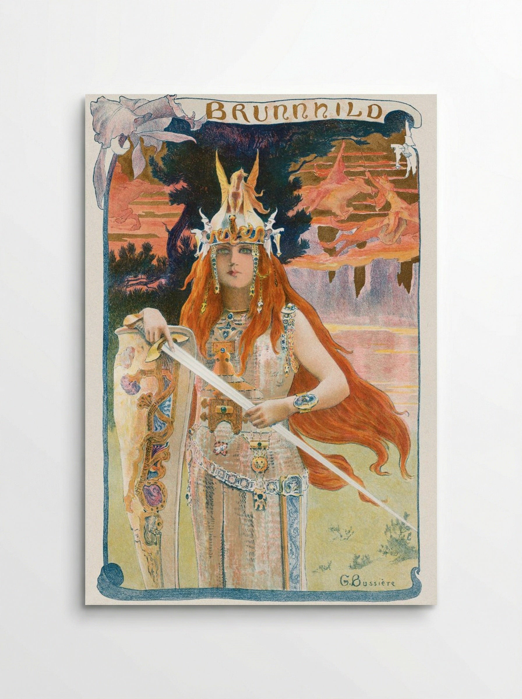 Brunnhild - Gaston Bussière - Poster