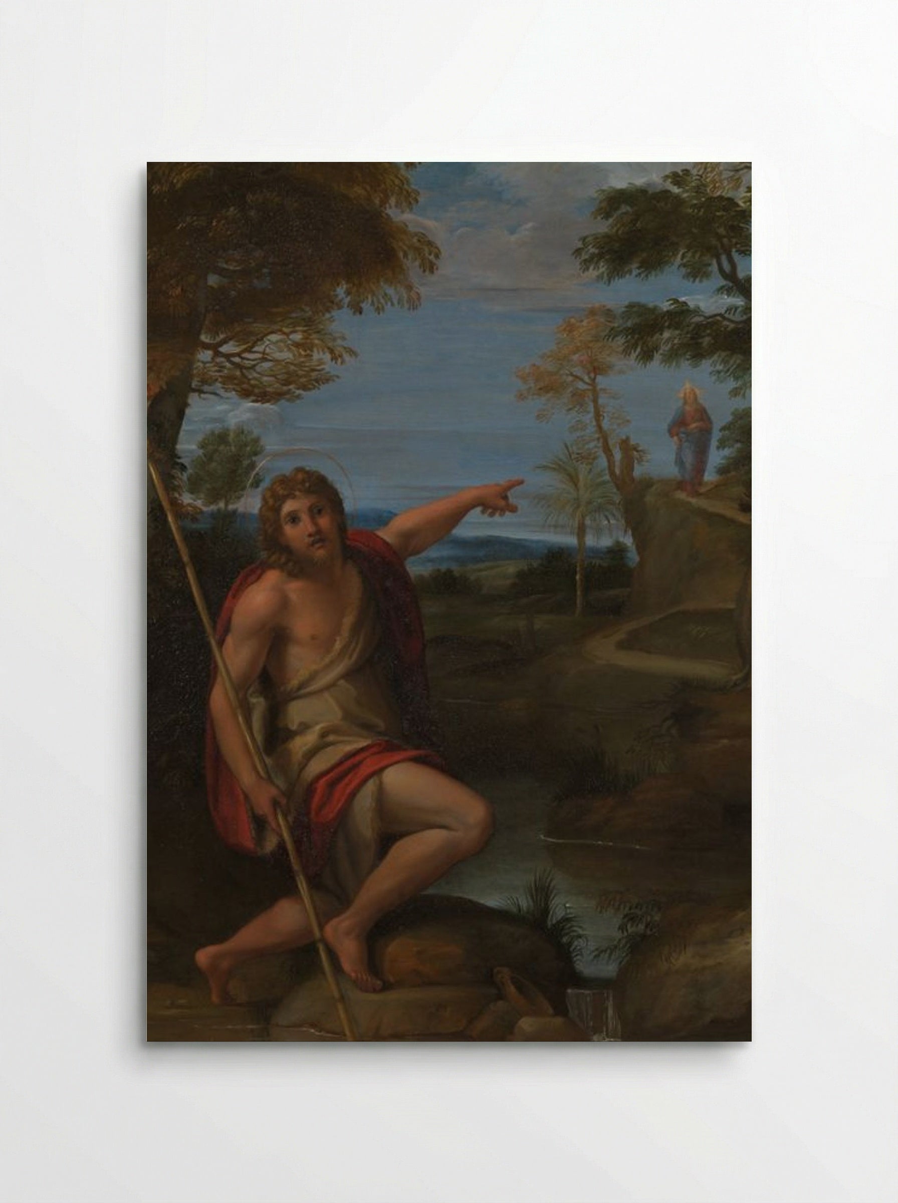 Saint John the Baptist Bearing Witness - Annibale Carracci - Poster