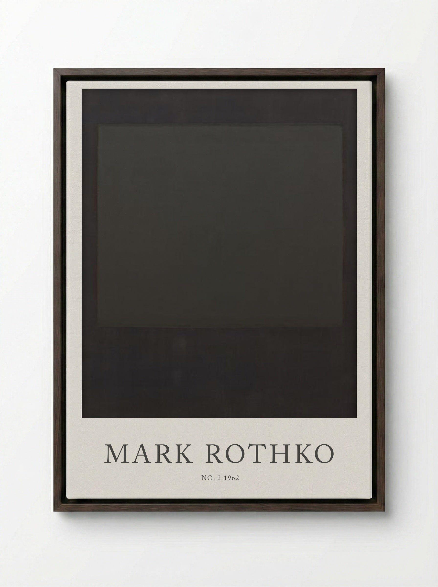 No. 2 - Mark Rothko - Framed Canvas Dark Wood