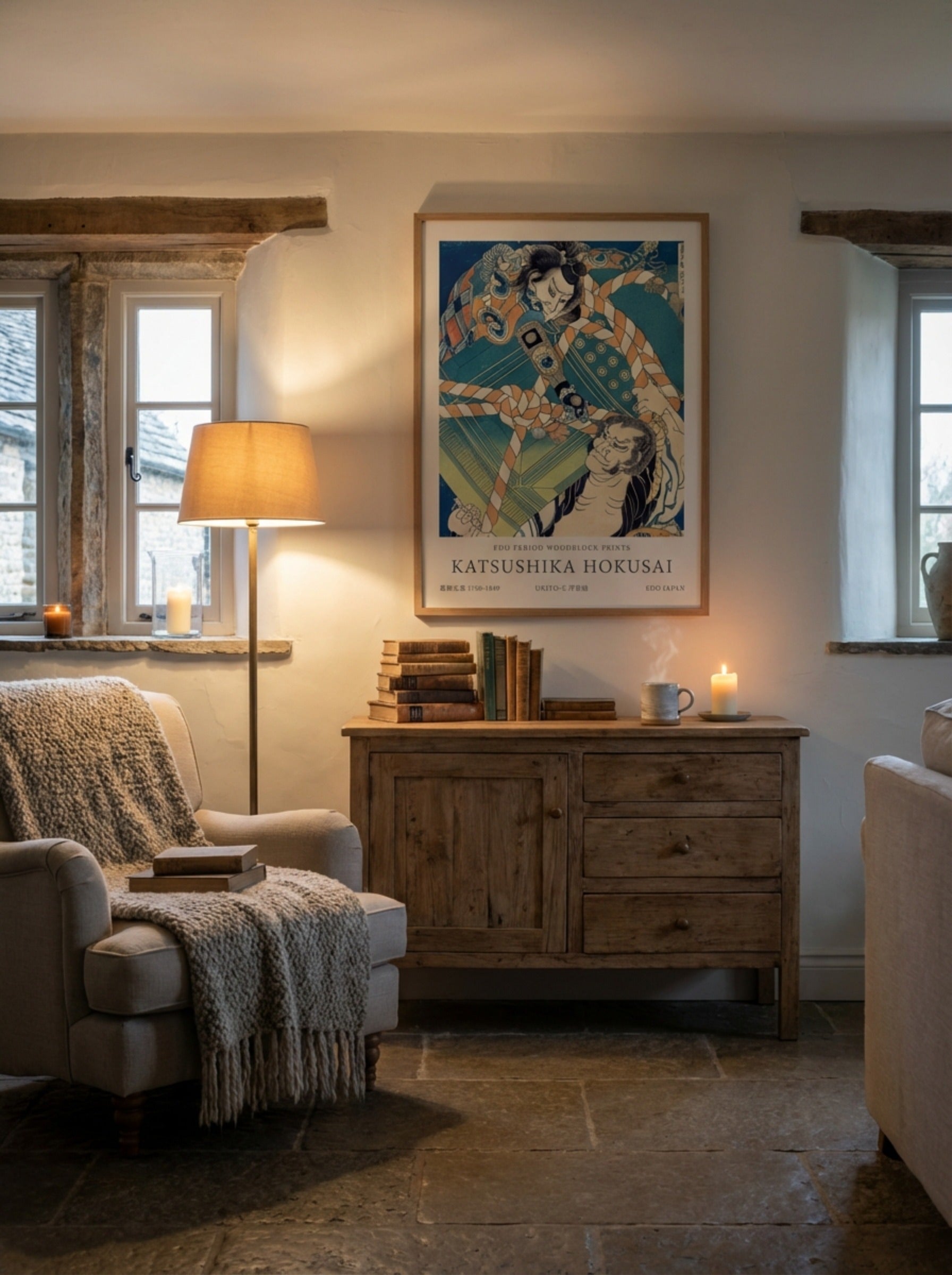 Onikojima Yatarō and Saihōin Akabōzu – Fine Art Print