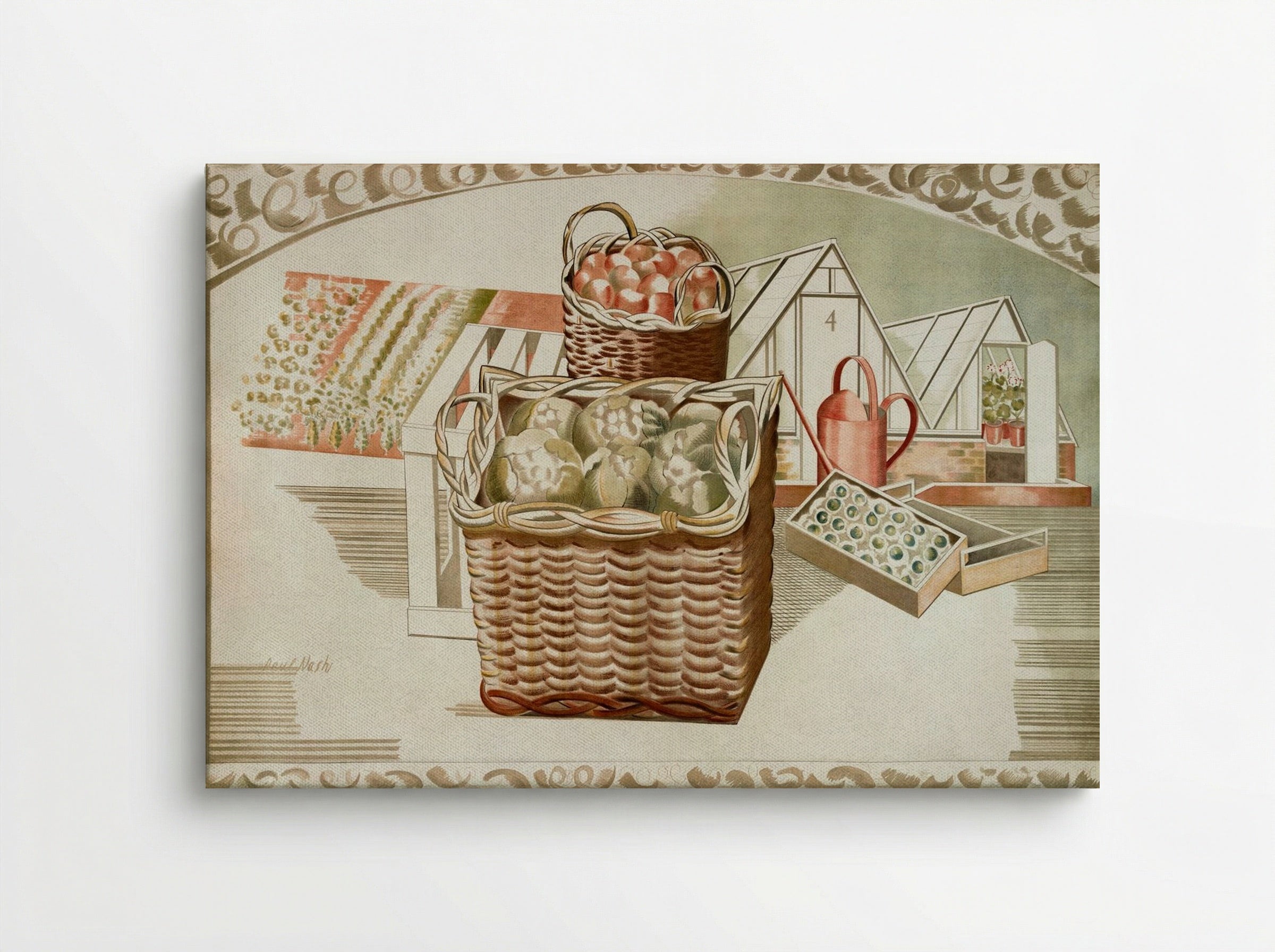 Fruit Gardens and Orchard - Paul Nash - Canvas