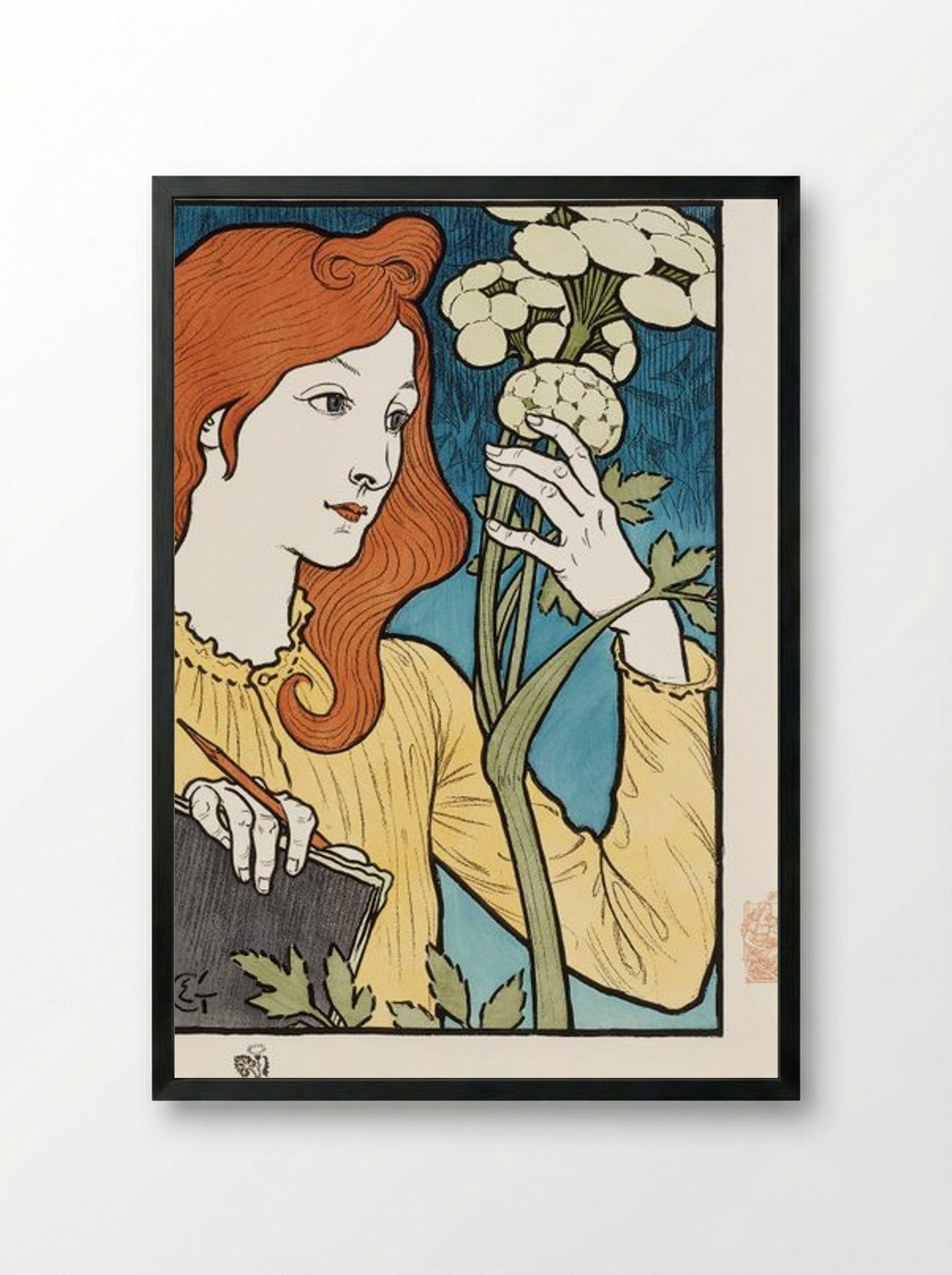Salon des Cent, 1894 - Eugène Grasset - Framed Print Black