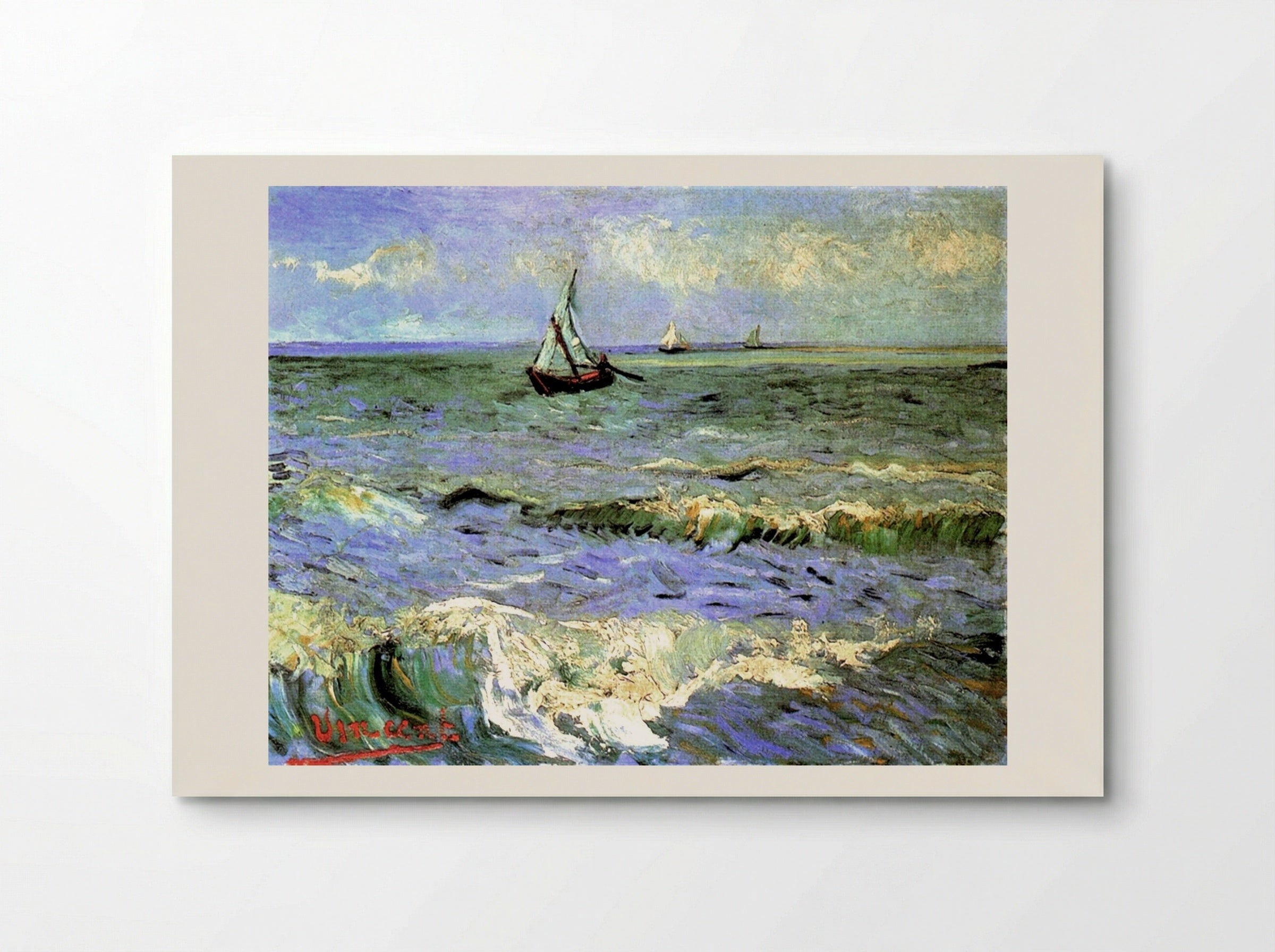 Seascape at Saintes-Maries - Vincent van Gogh - Poster