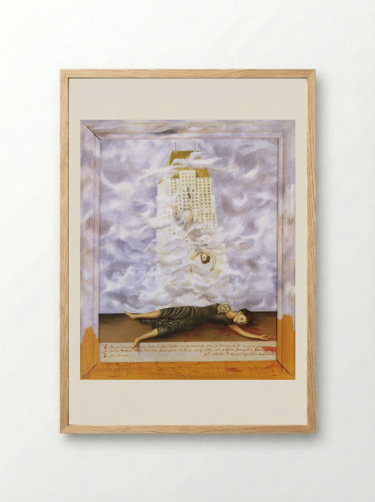 The Suicide of Dorothy Hale - Frida Kahlo - Framed Print Wood