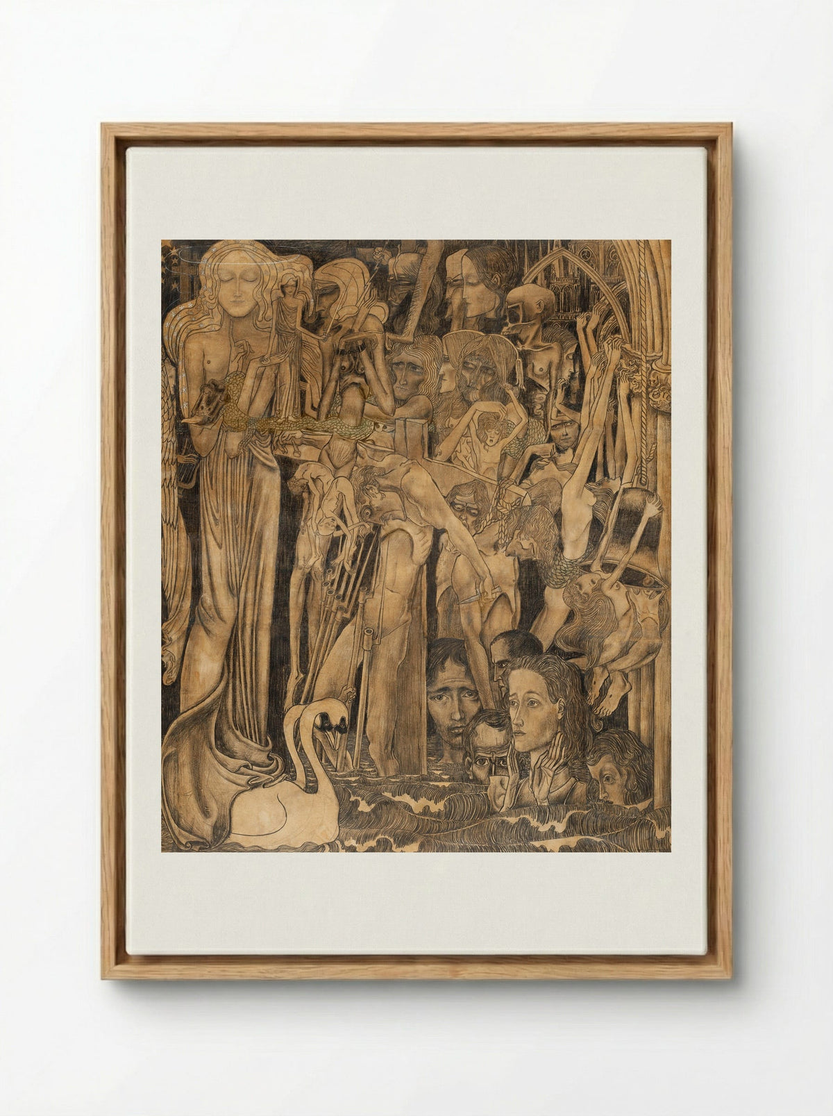 Loss of Faith - Jan Toorop - Framed Canvas Wood