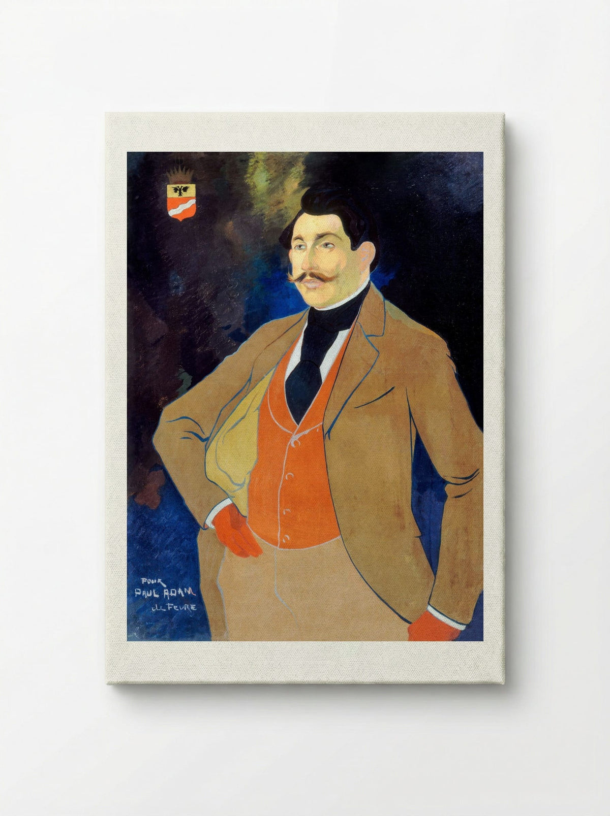 Portrait of Paul Adam - Georges de Feure - Canvas