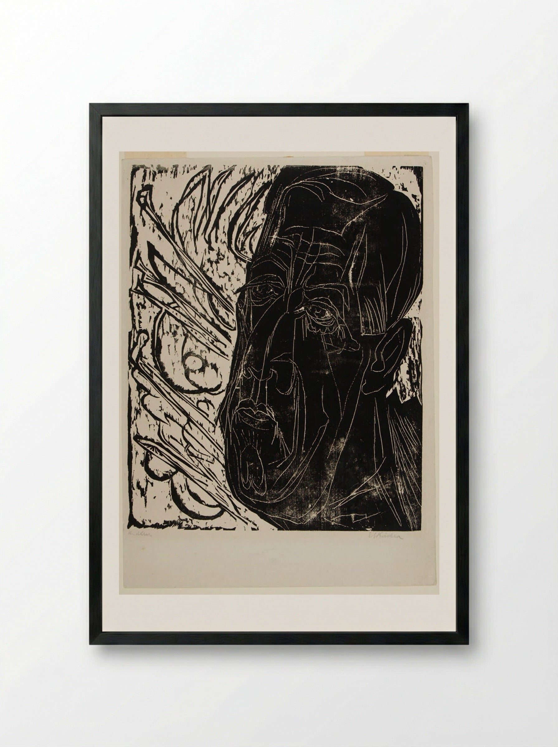 Henry van de Velde - Ernst Ludwig Kirchner - Framed Print Black