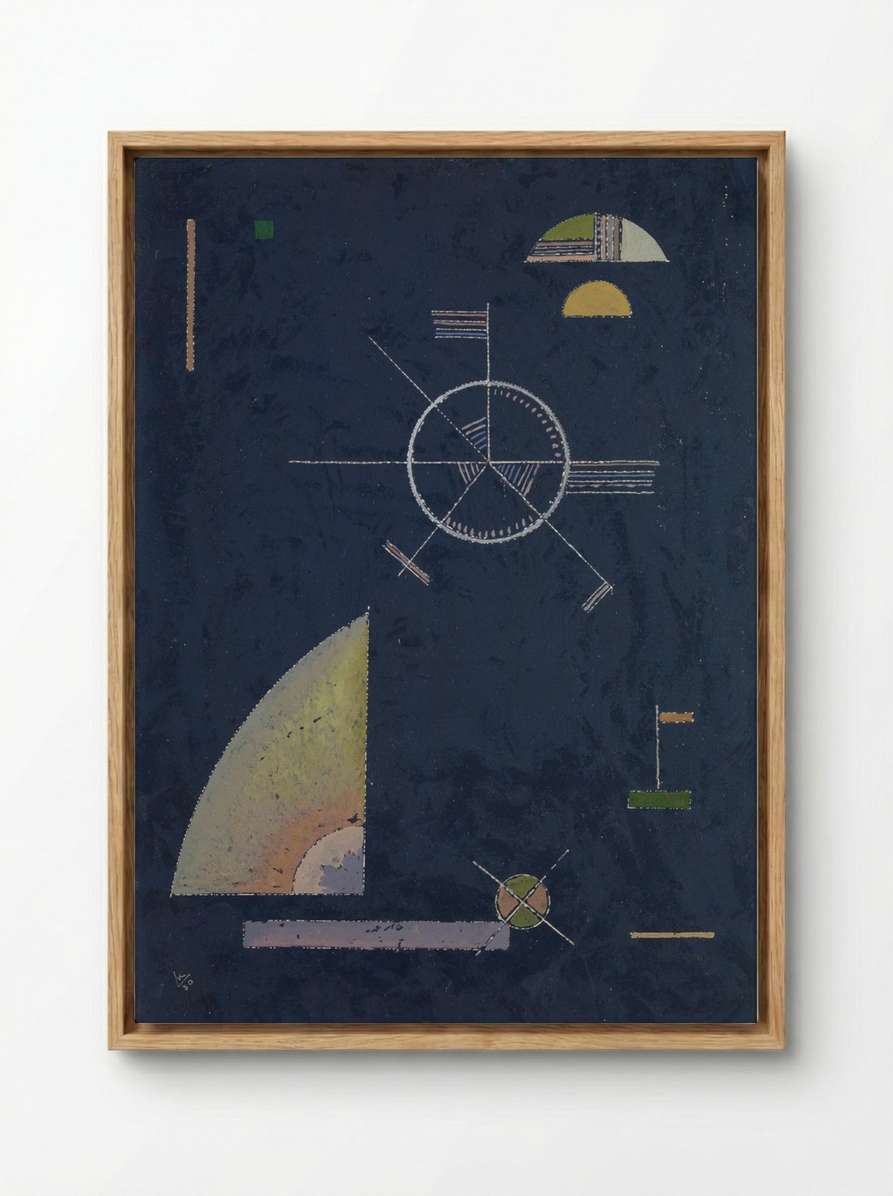 Dull Gray - Wassily Kandinsky - Framed Canvas Wood