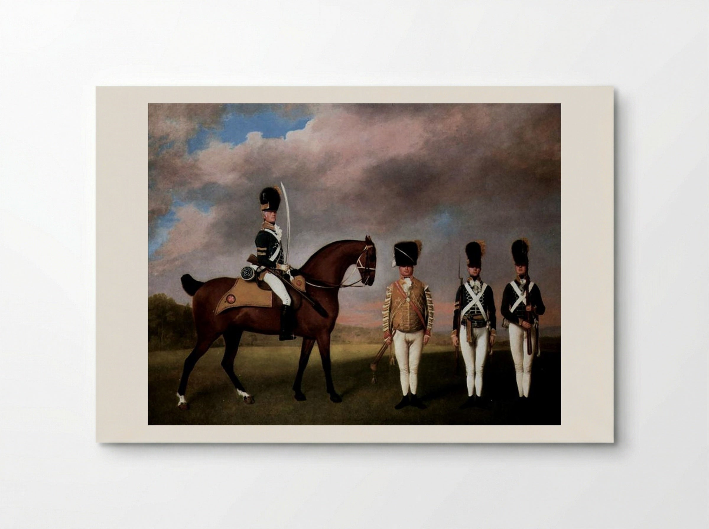 Soldiers of the 10th Dragoon Regiment - George Stubbs - Poster