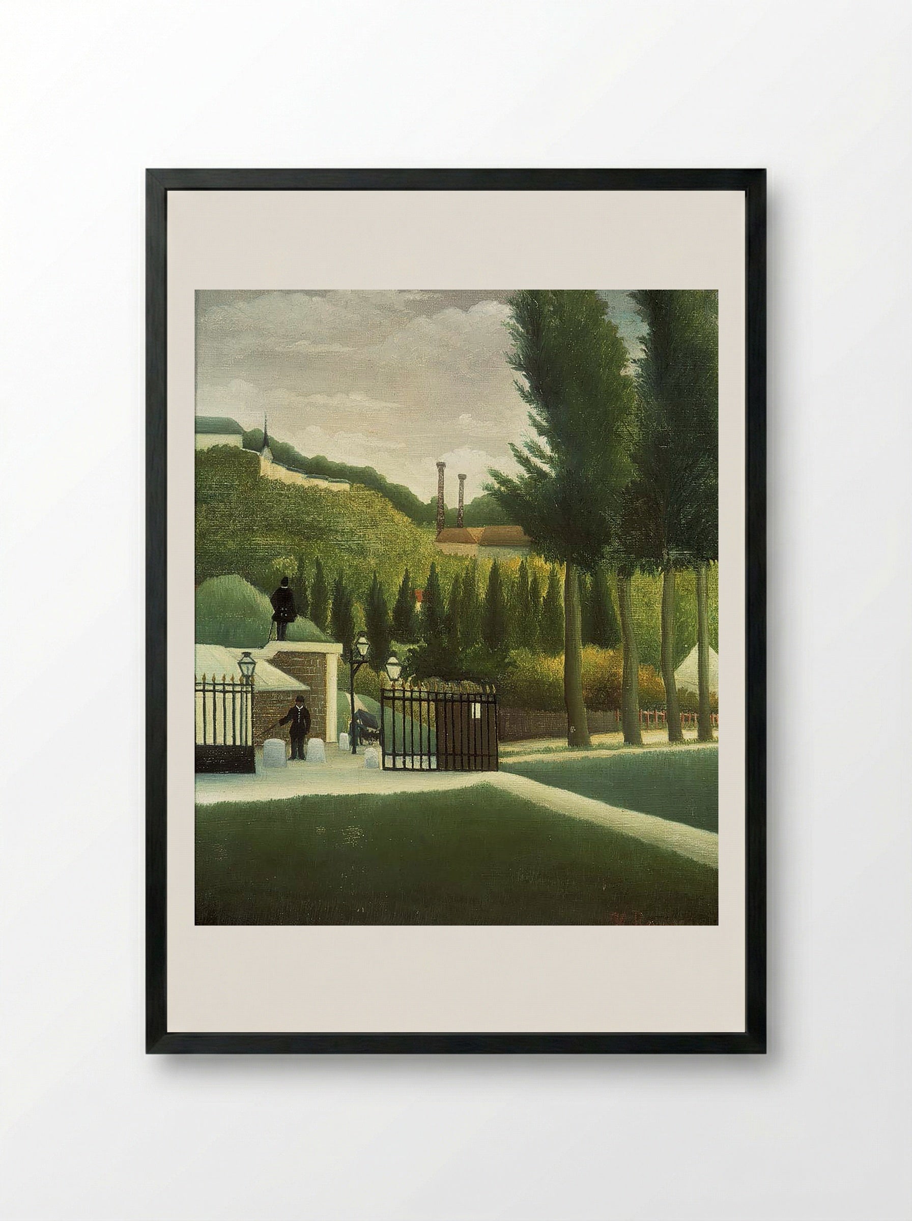 The Toll House - Henri Rousseau - Framed Print Black