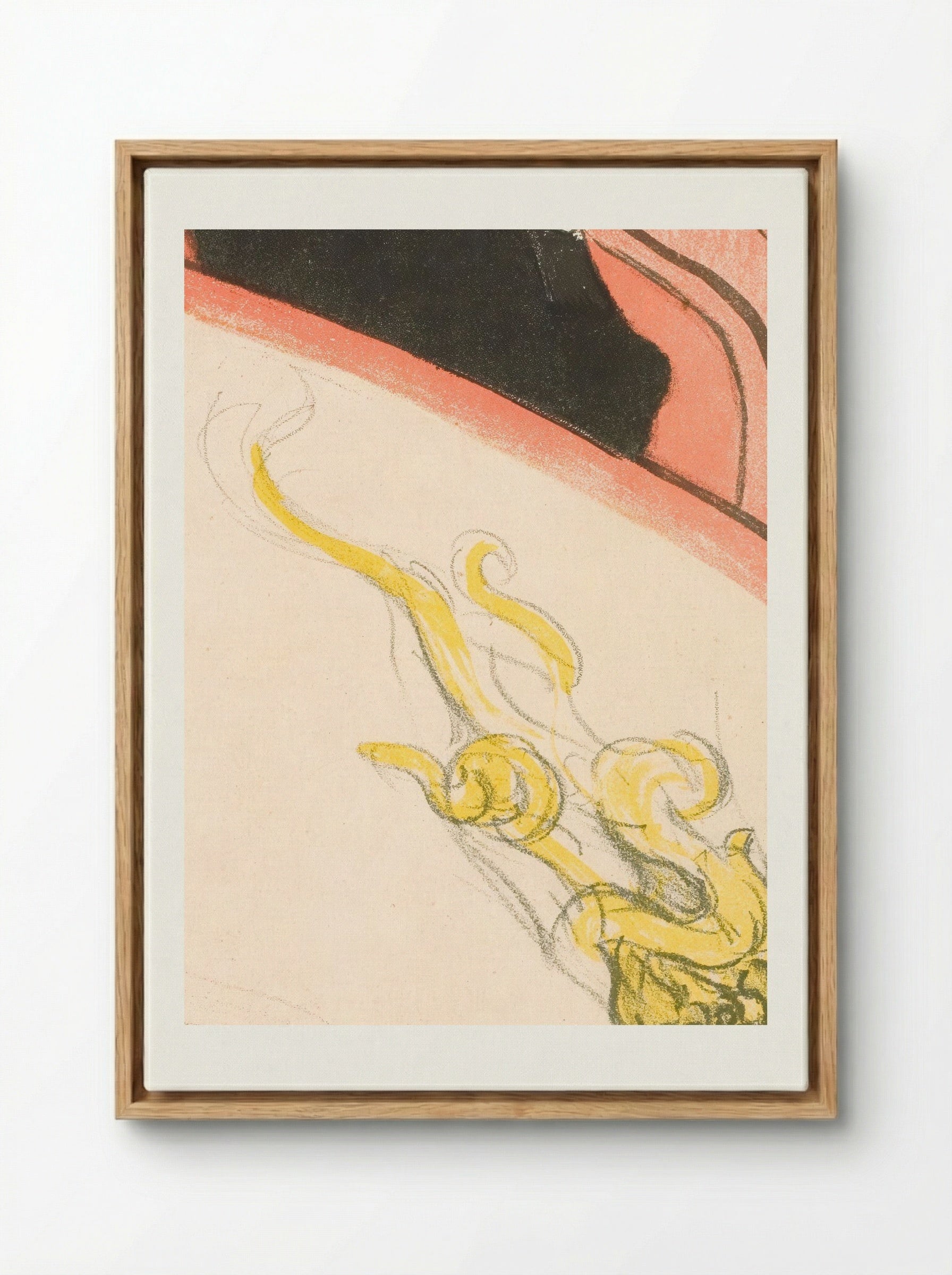 La Loge au Mascaron Doré - Henri de Toulouse-Lautrec - Framed Canvas Wood