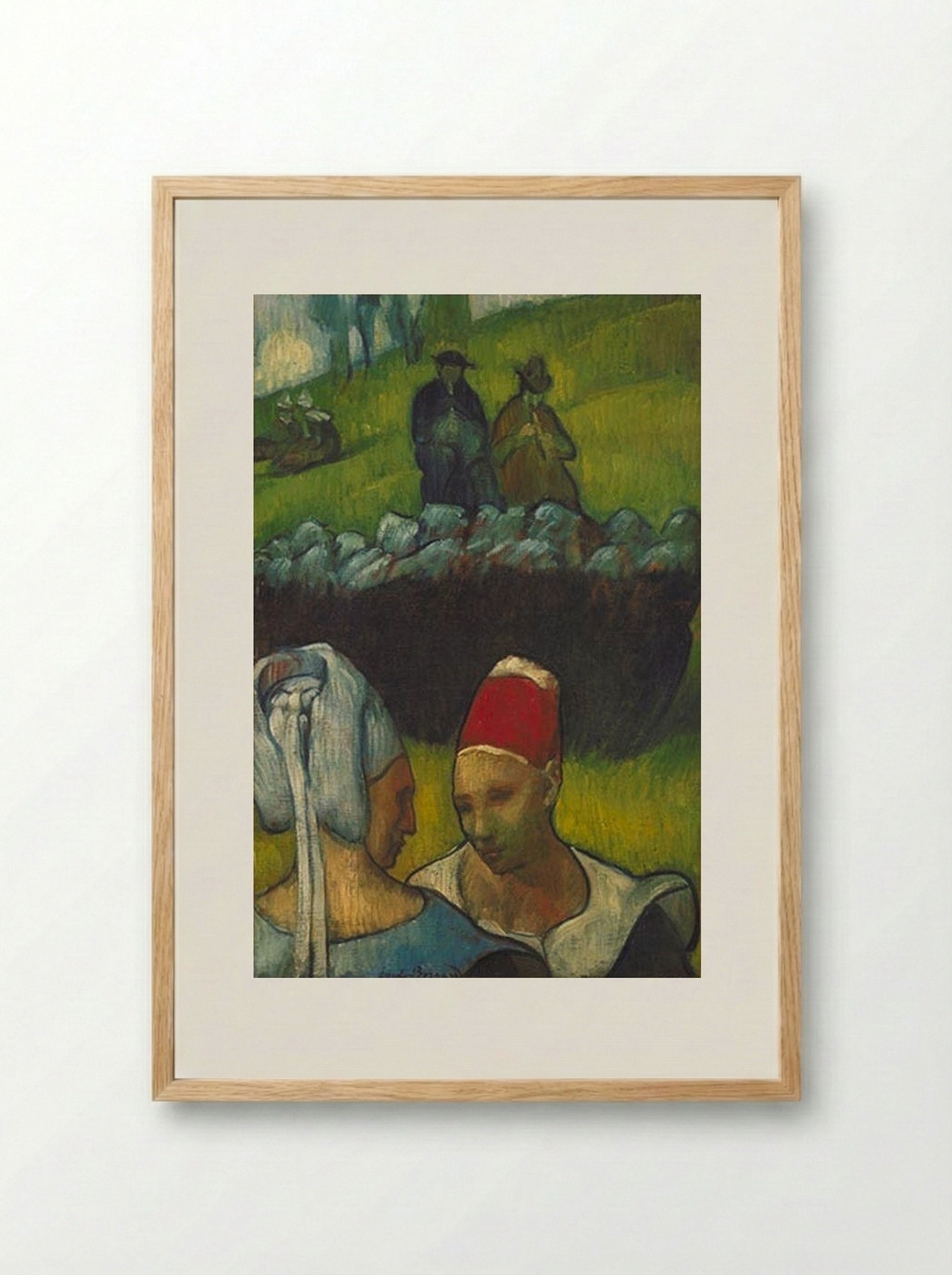 Bretons - Émile Bernard - Framed Print Wood
