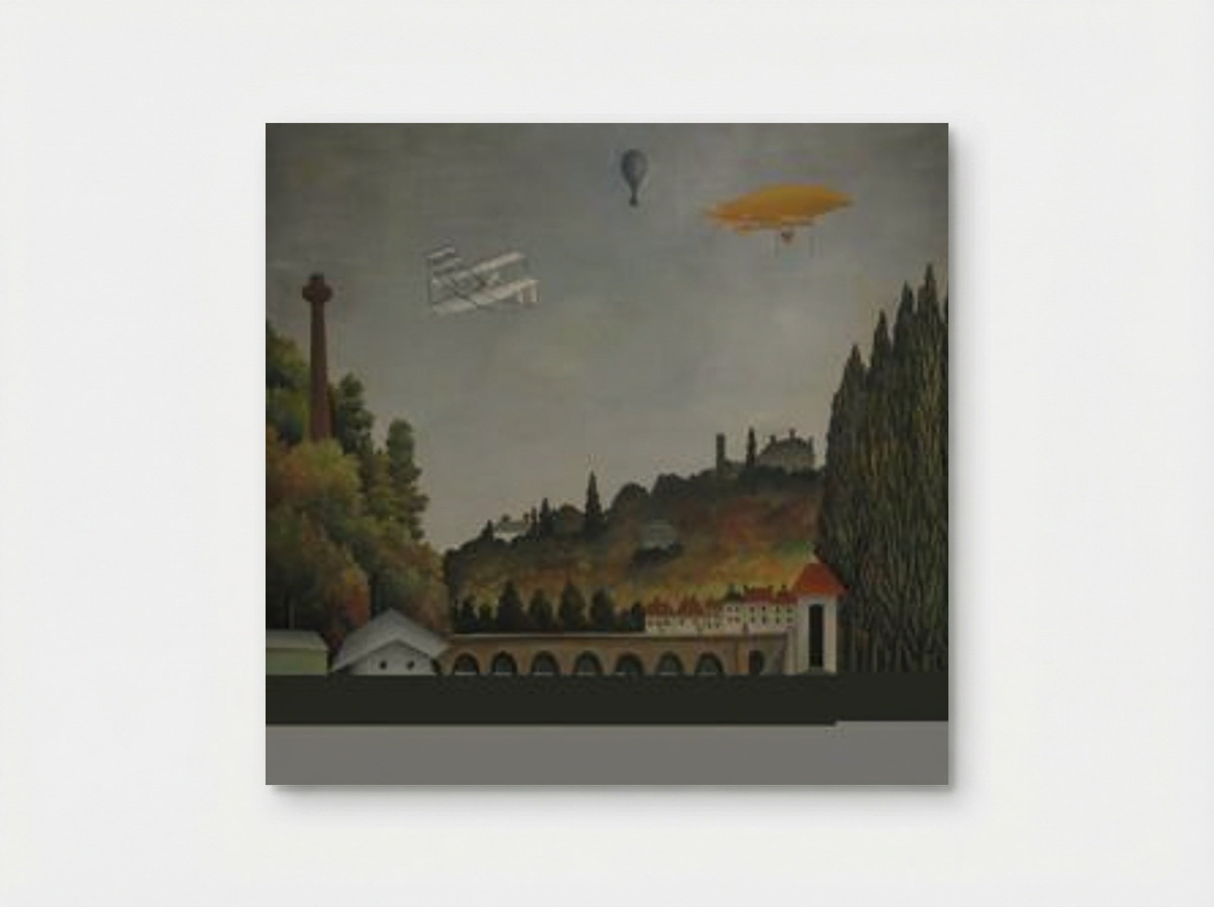 View of the Bridge at Sèvres and the Hills at Clamart, St. Cloud and Bellevue - Henri Rousseau - Poster