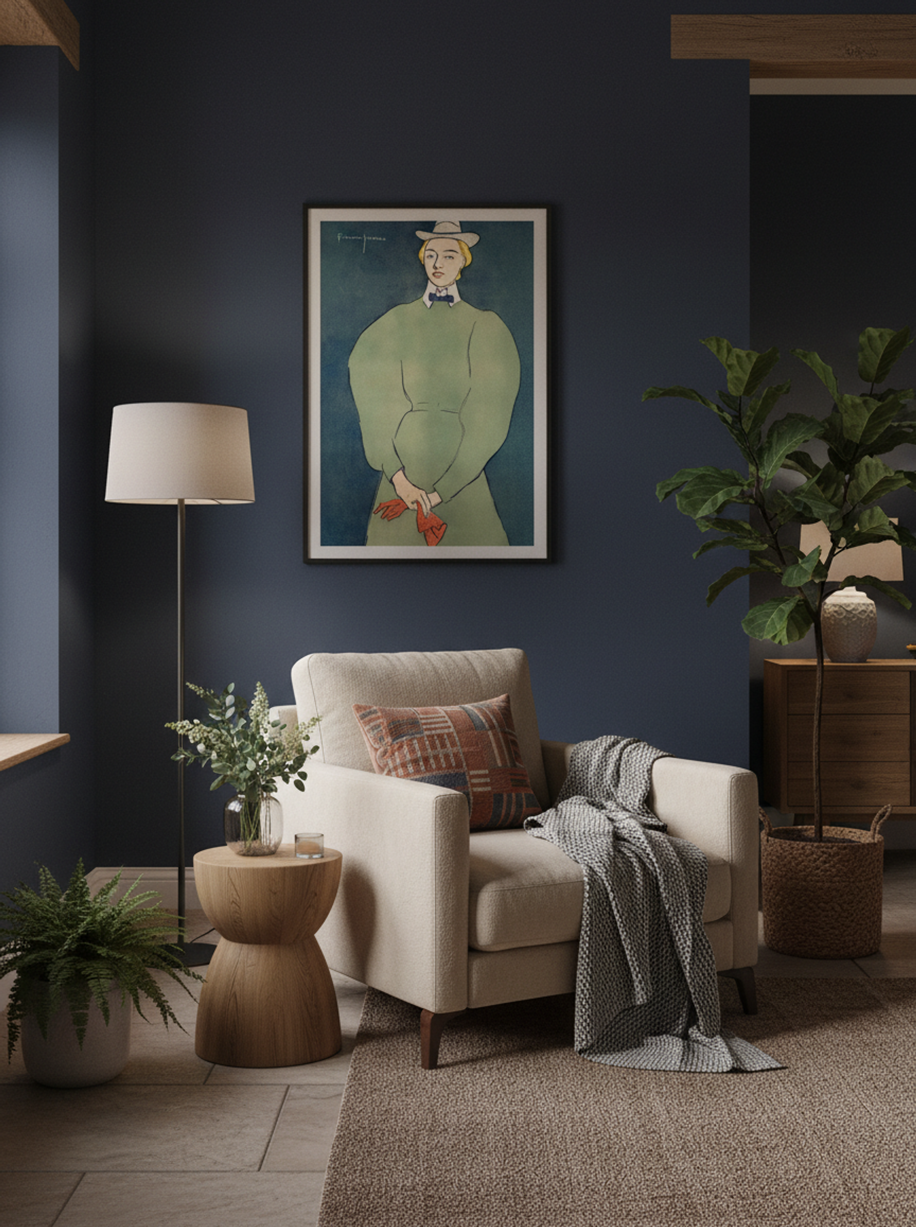 Woman Holding Gloves - Edward Penfield - Lifestyle