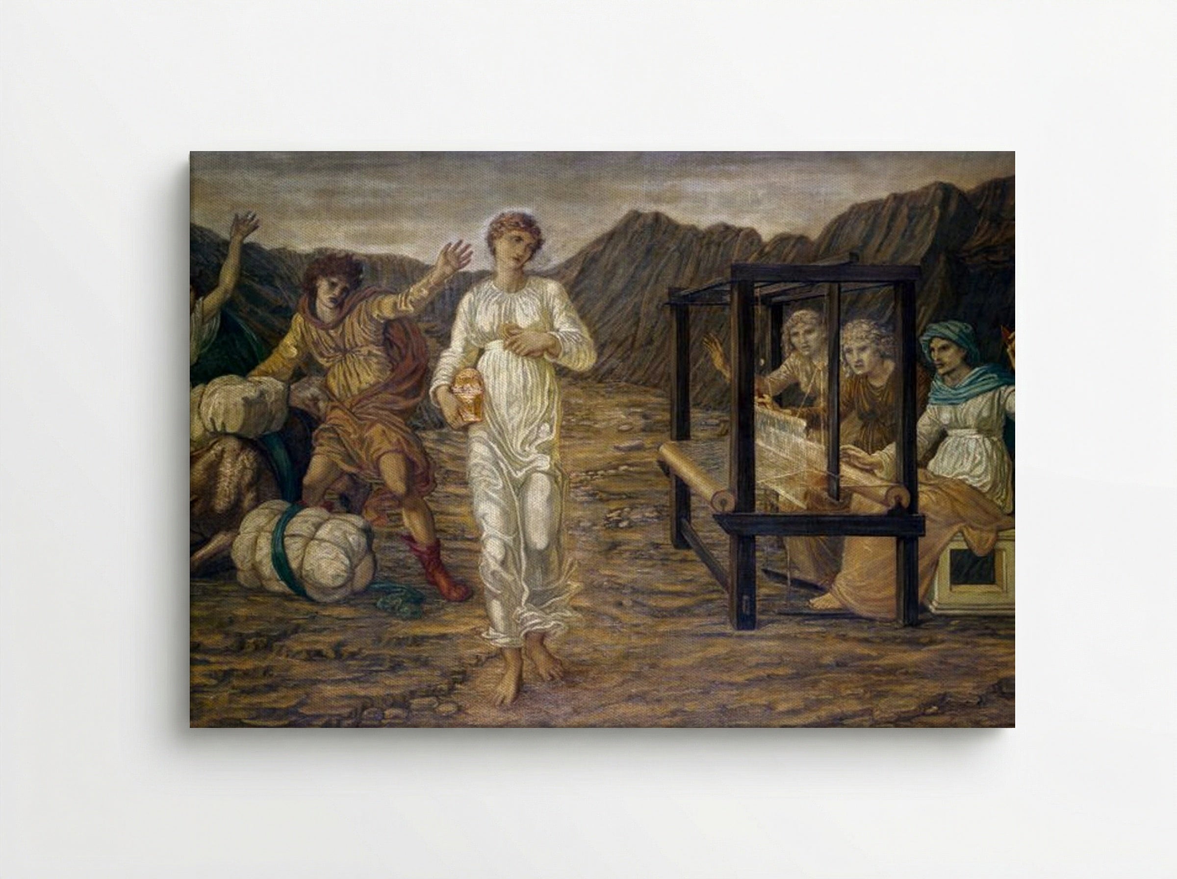 Psyche Set by Venus the Task - Edward Burne-Jones - Canvas
