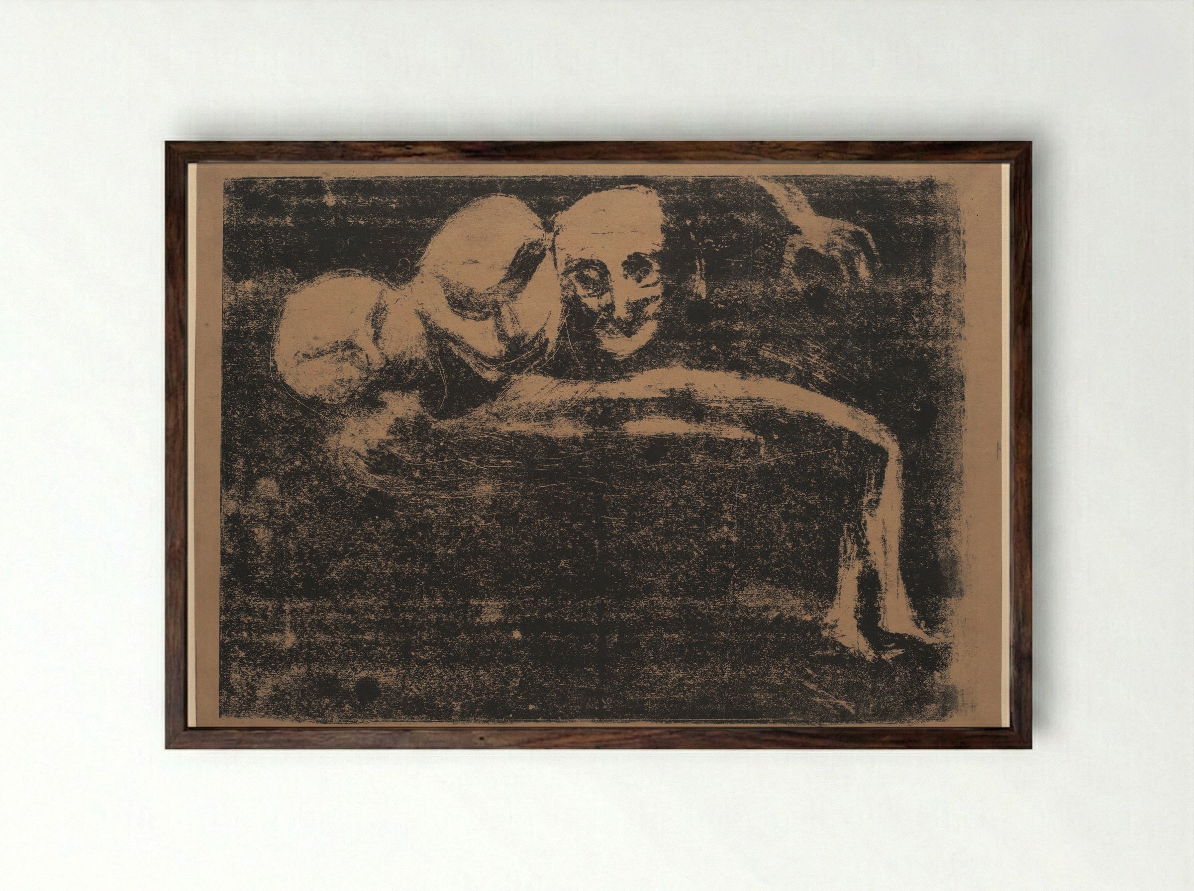Desire - Edvard Munch - Framed Print Dark Wood